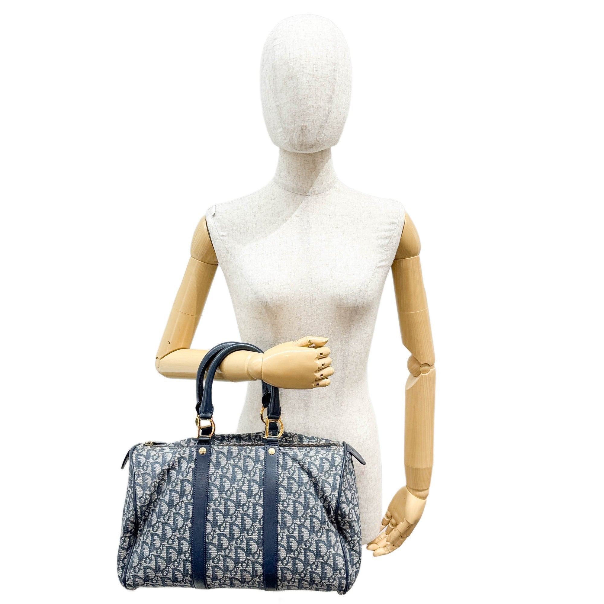 Boston Blue Trotter Canvas Handle Bag