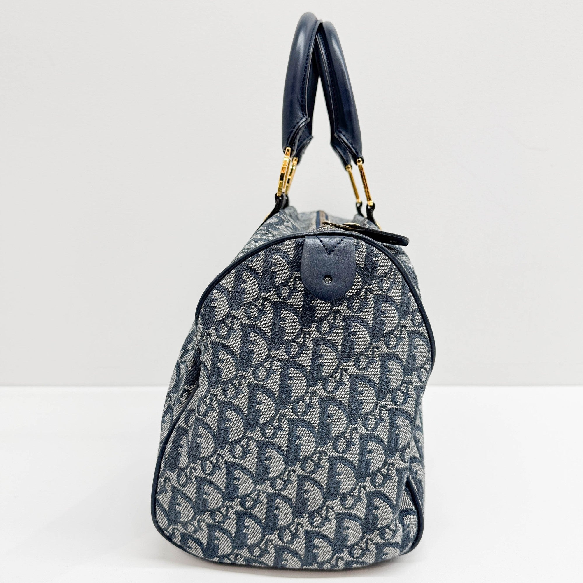 Boston Blue Trotter Canvas Handle Bag