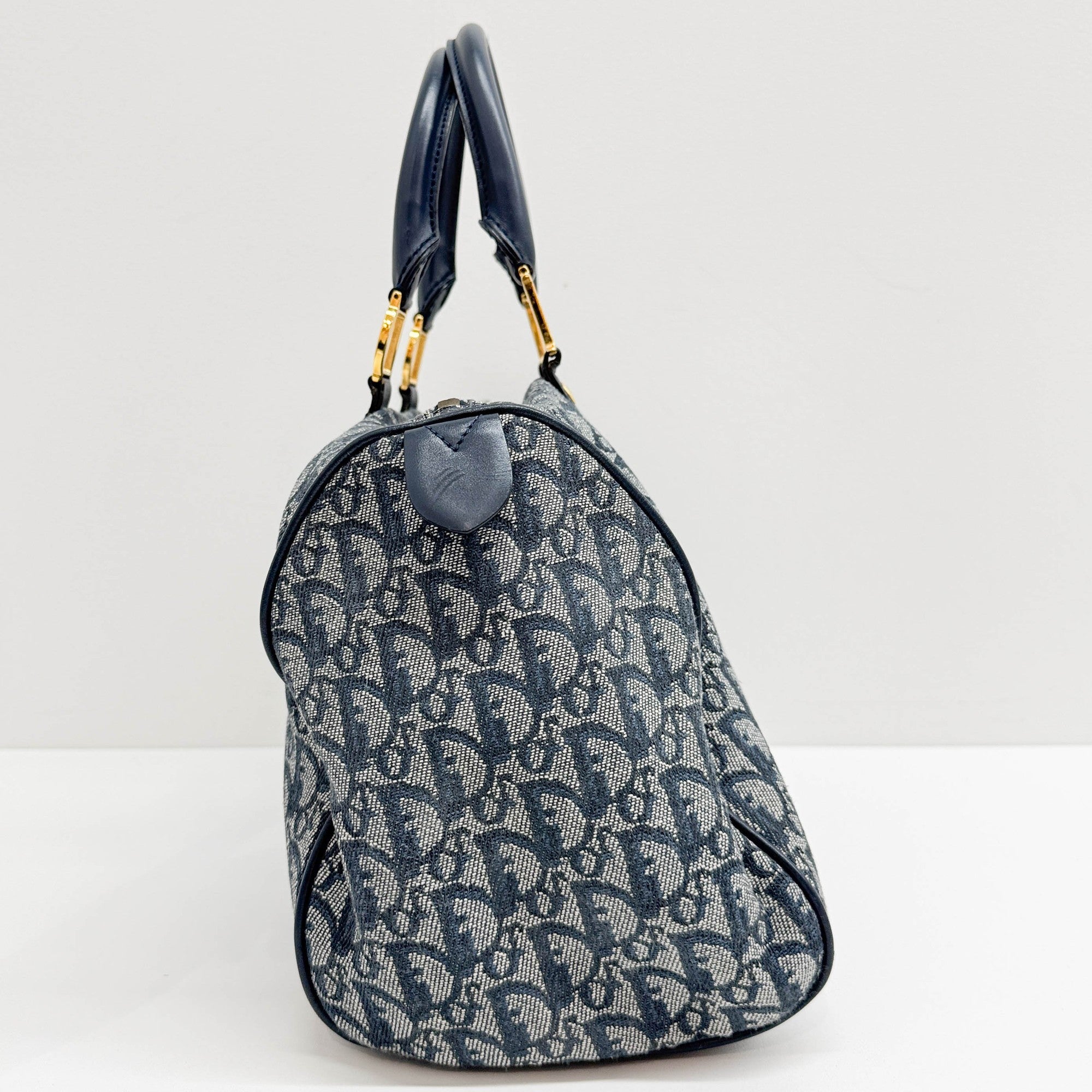 Boston Blue Trotter Canvas Handle Bag