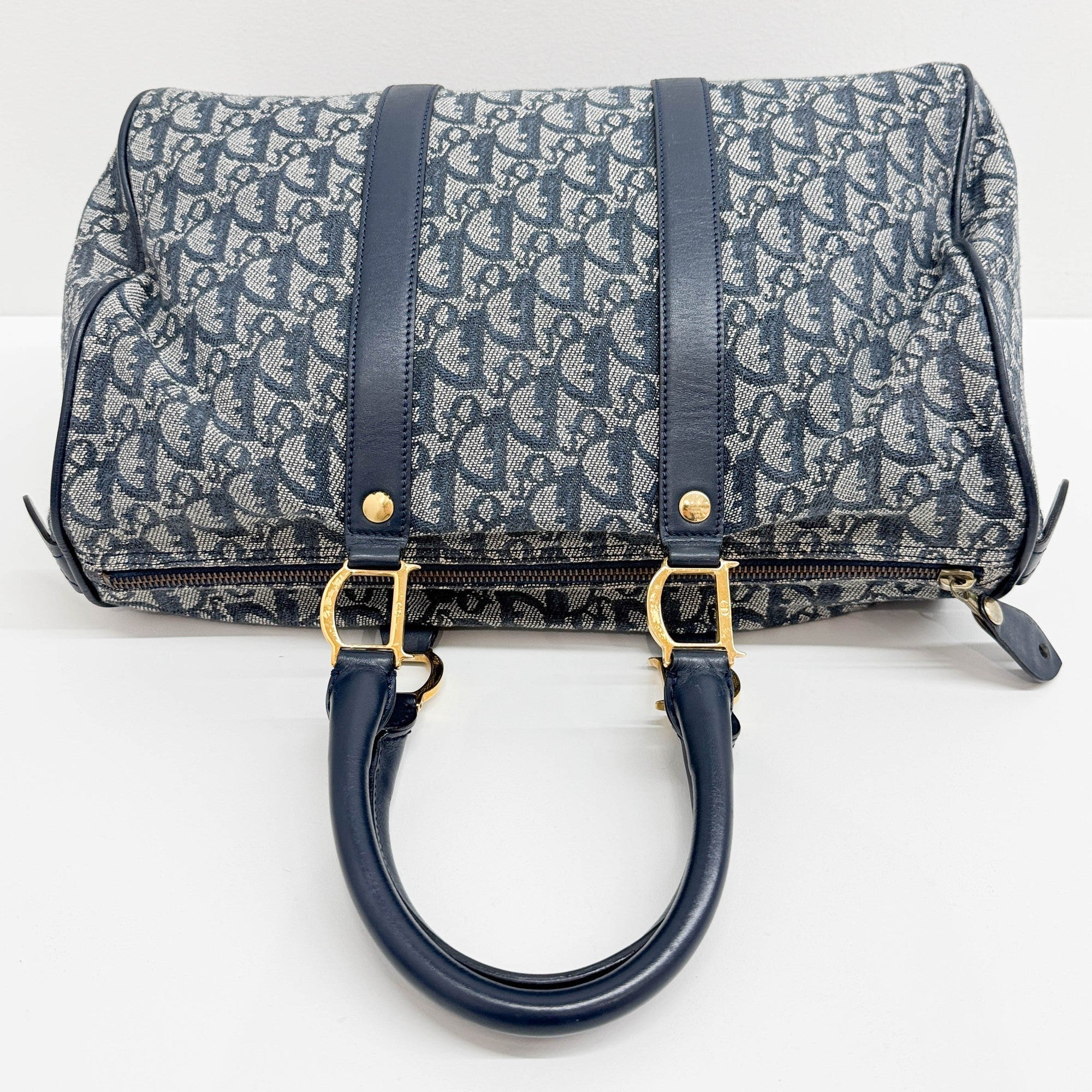 Boston Blue Trotter Canvas Handle Bag