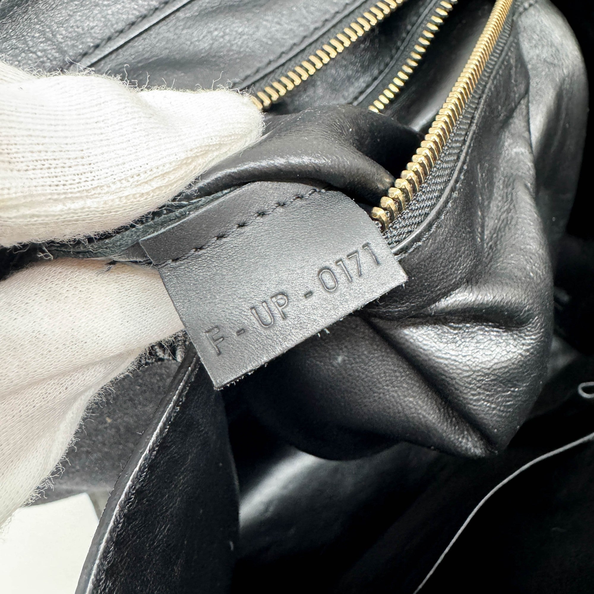 Luggage Phantom Black Trim Navy Blue Denim Hand Bag