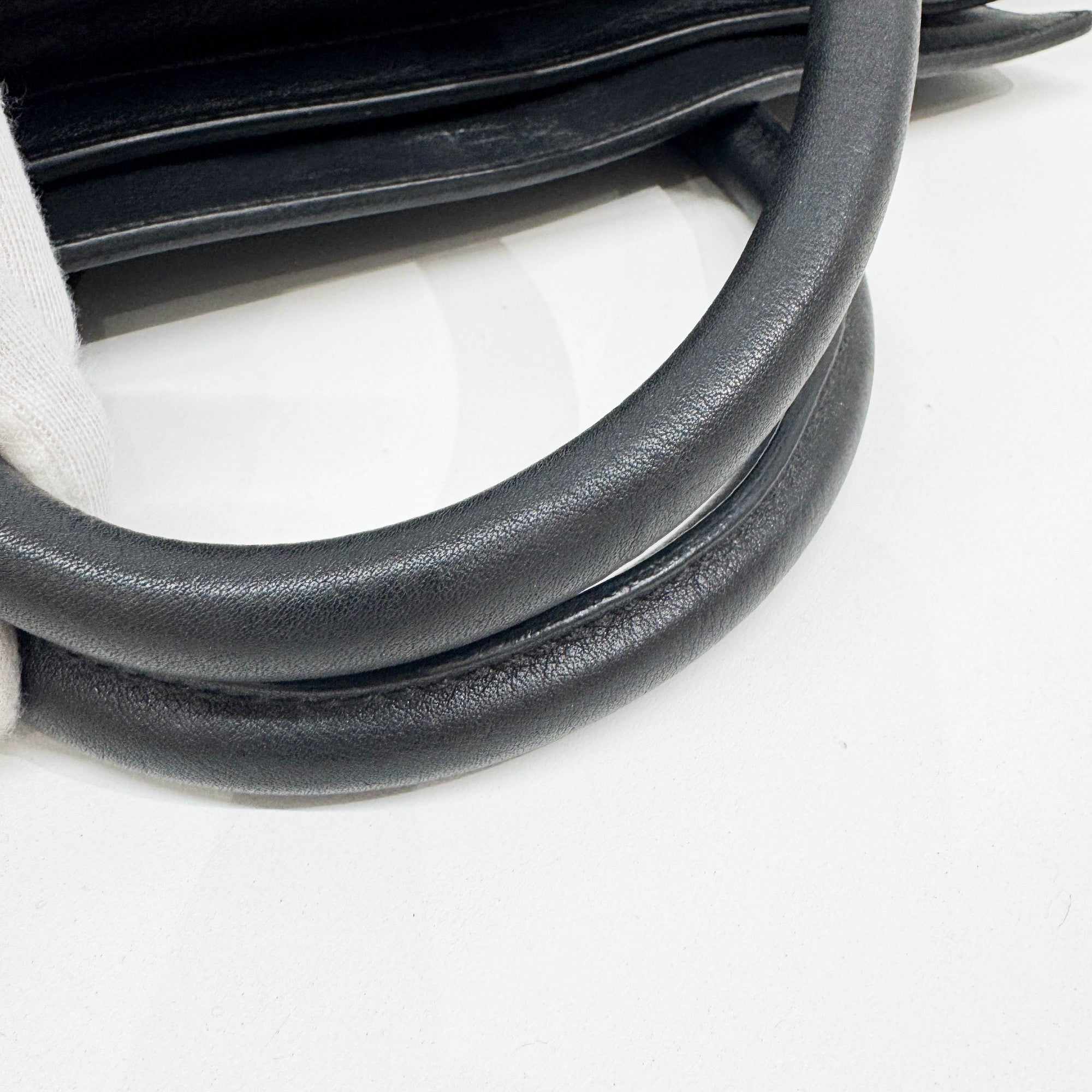 Luggage Phantom Black Trim Navy Blue Denim Hand Bag