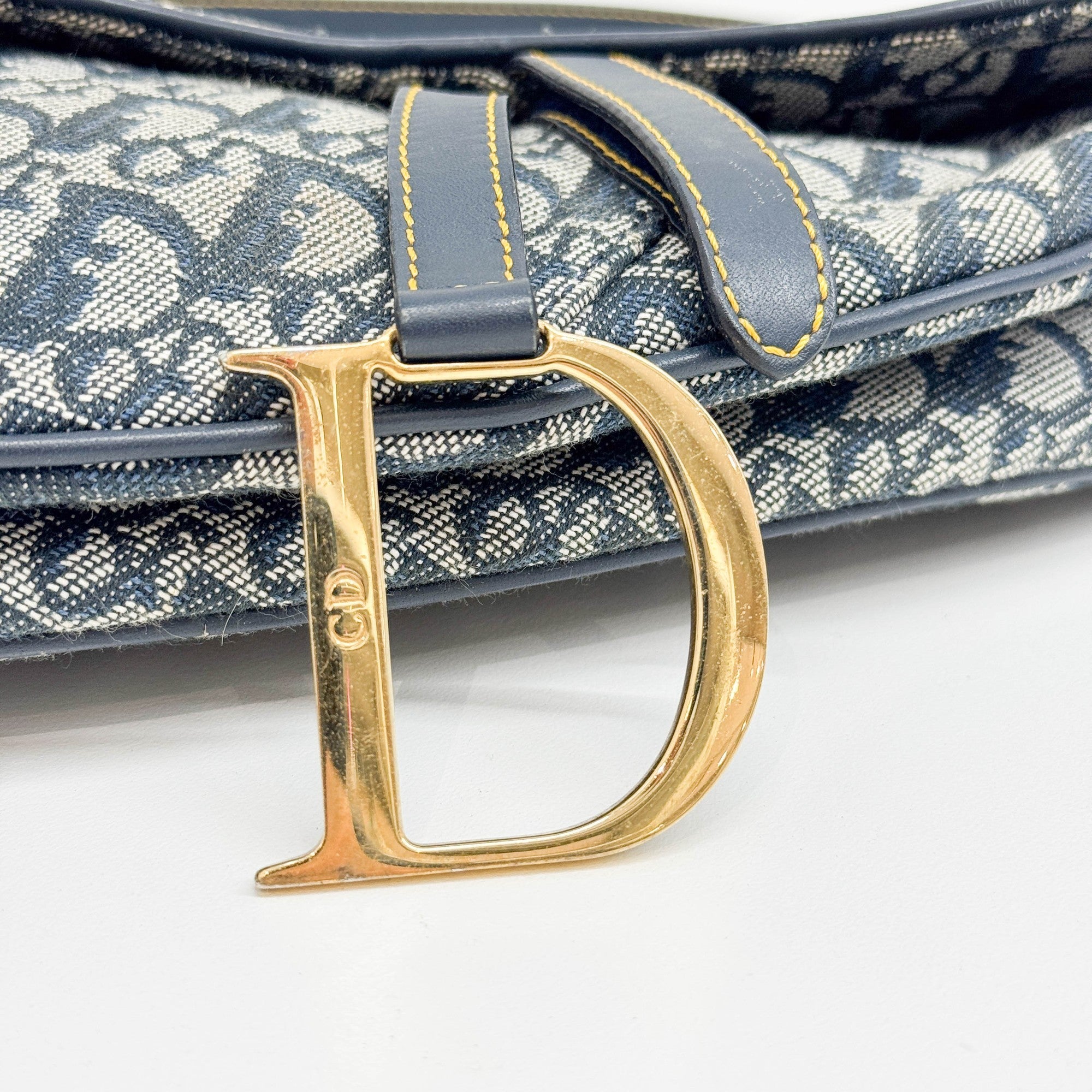 Saddle Blue Trotter Canvas Shoulder Bag