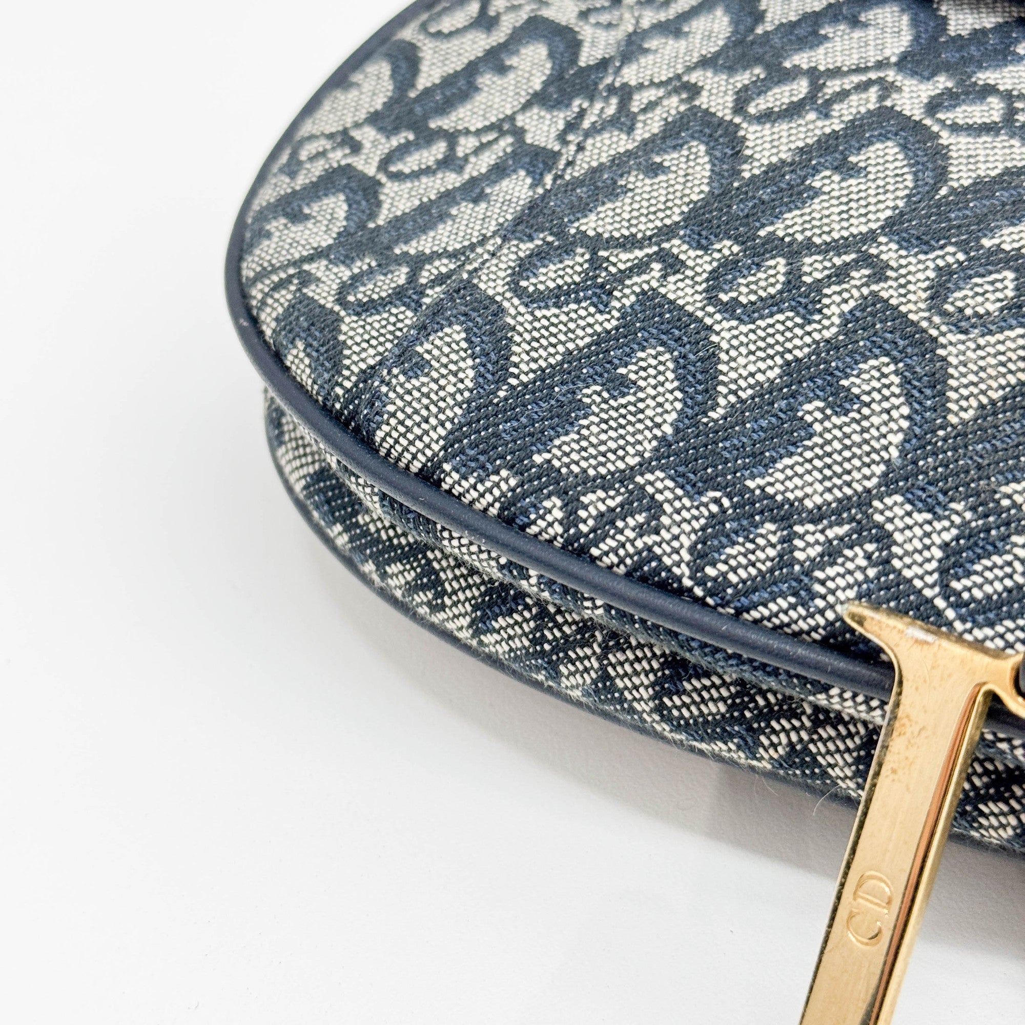 Saddle Blue Trotter Canvas Shoulder Bag