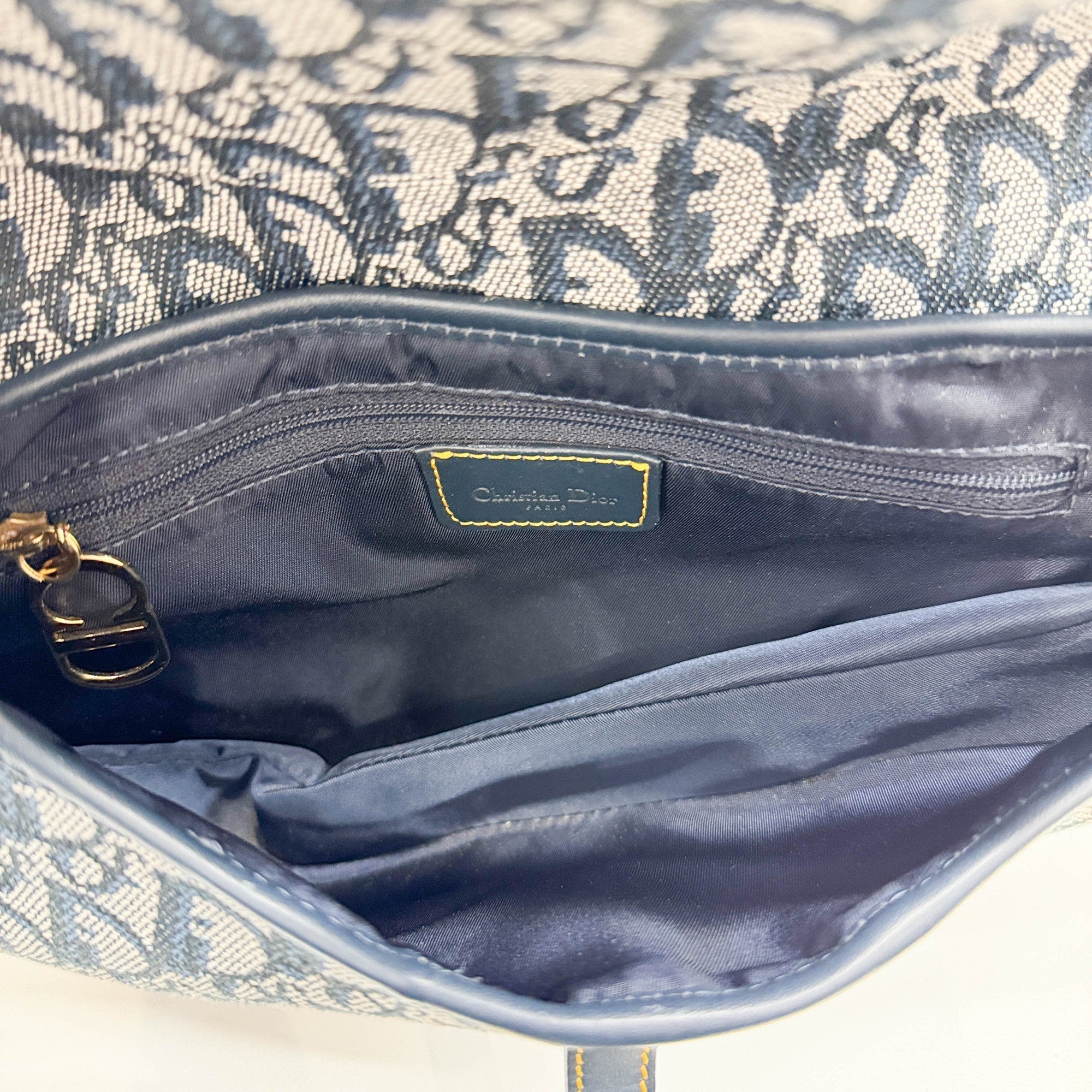 Saddle Blue Trotter Canvas Shoulder Bag