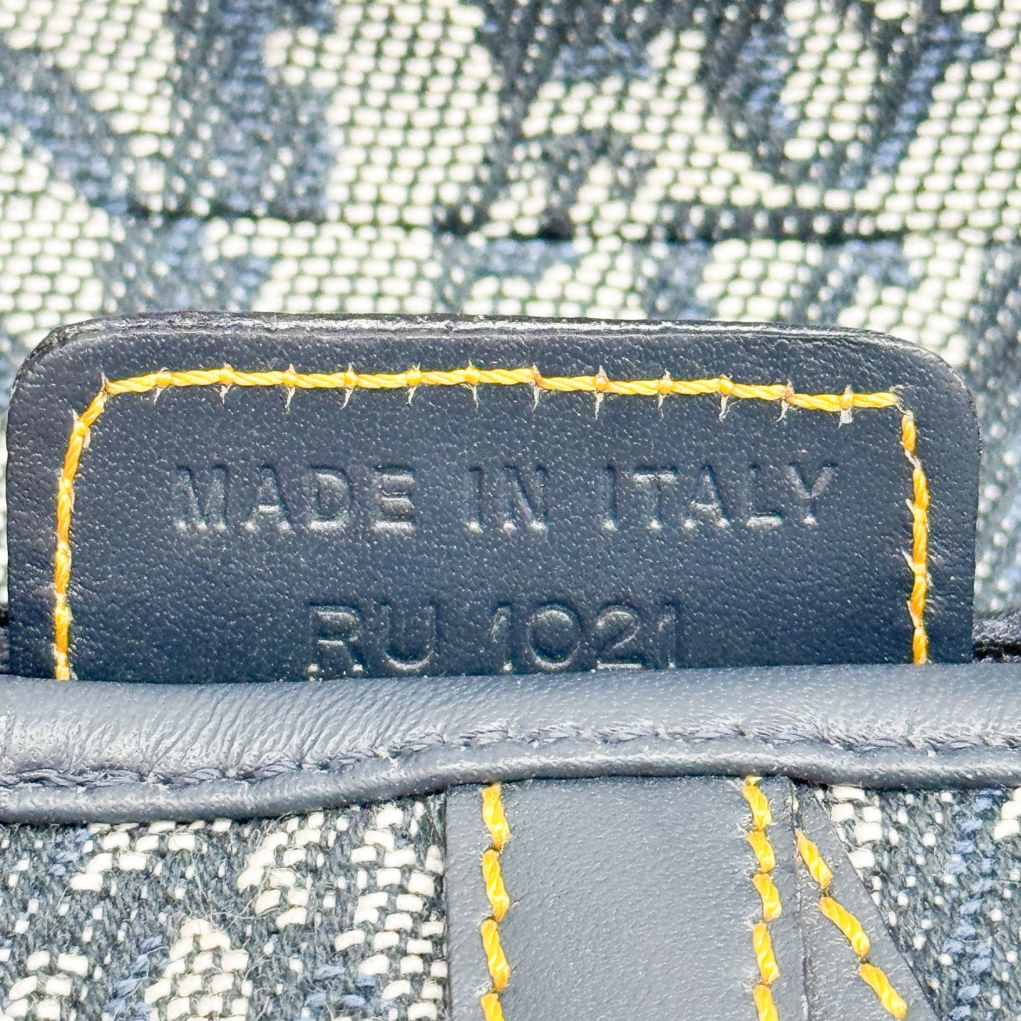 Saddle Blue Trotter Canvas Shoulder Bag