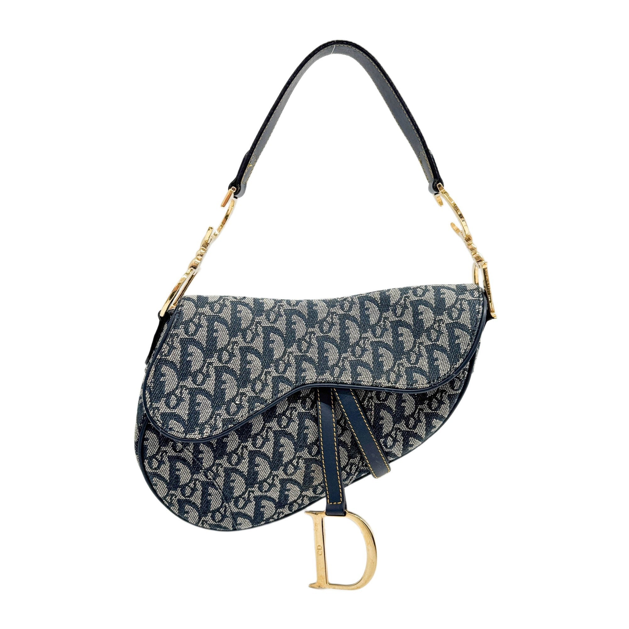Saddle Blue Trotter Canvas Shoulder Bag