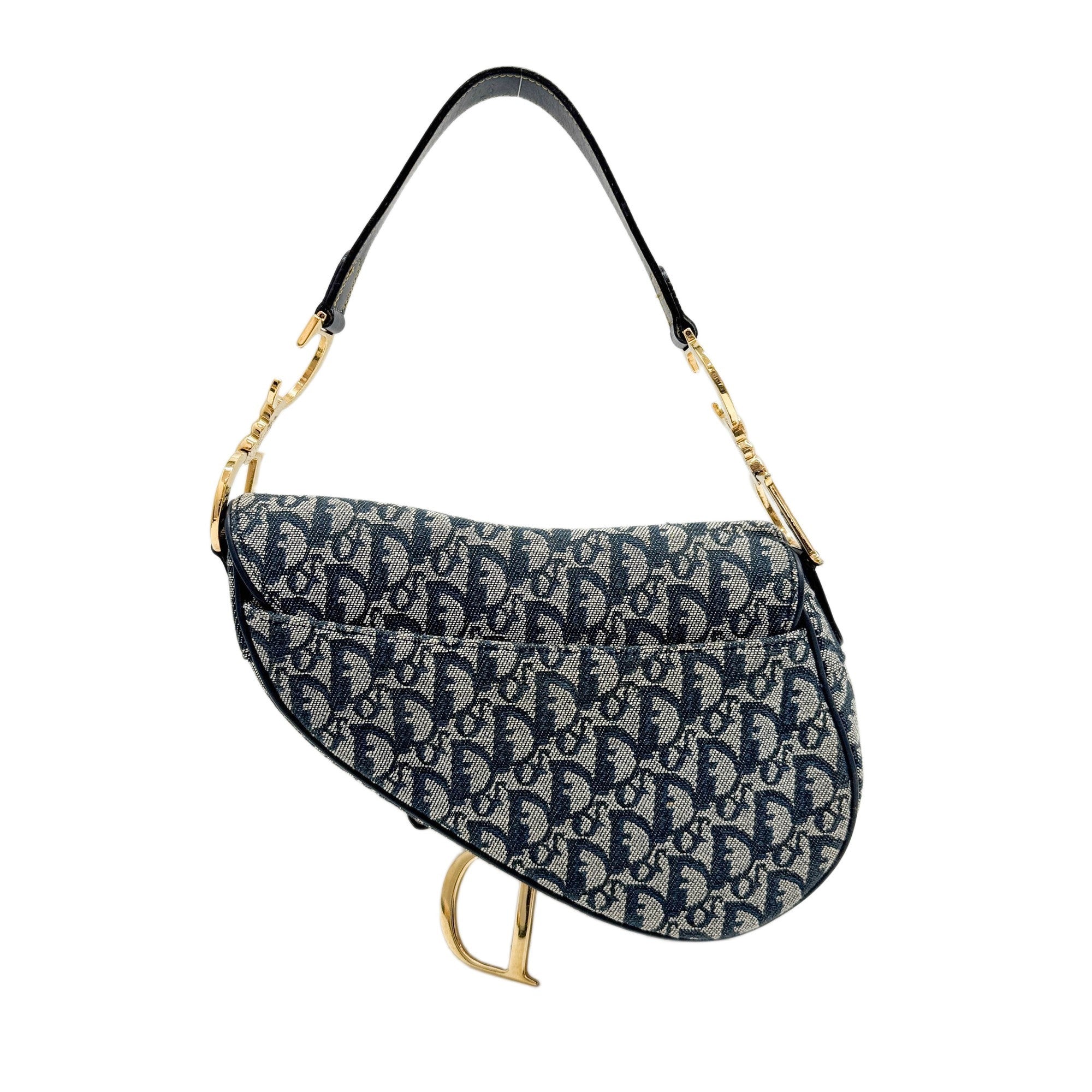 Saddle Blue Trotter Canvas Shoulder Bag