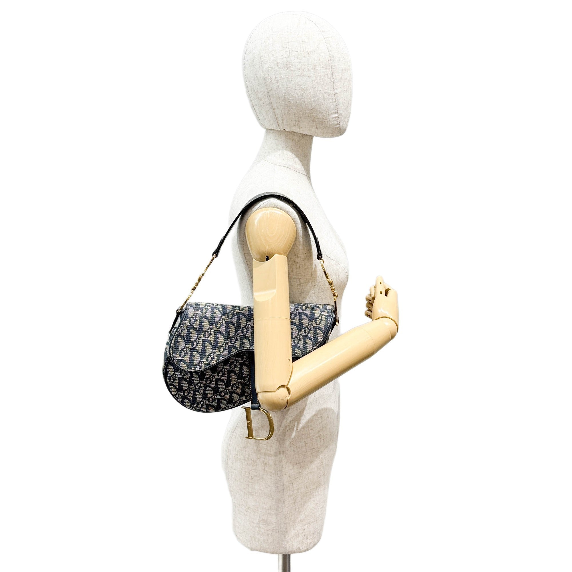 Saddle Blue Trotter Canvas Shoulder Bag