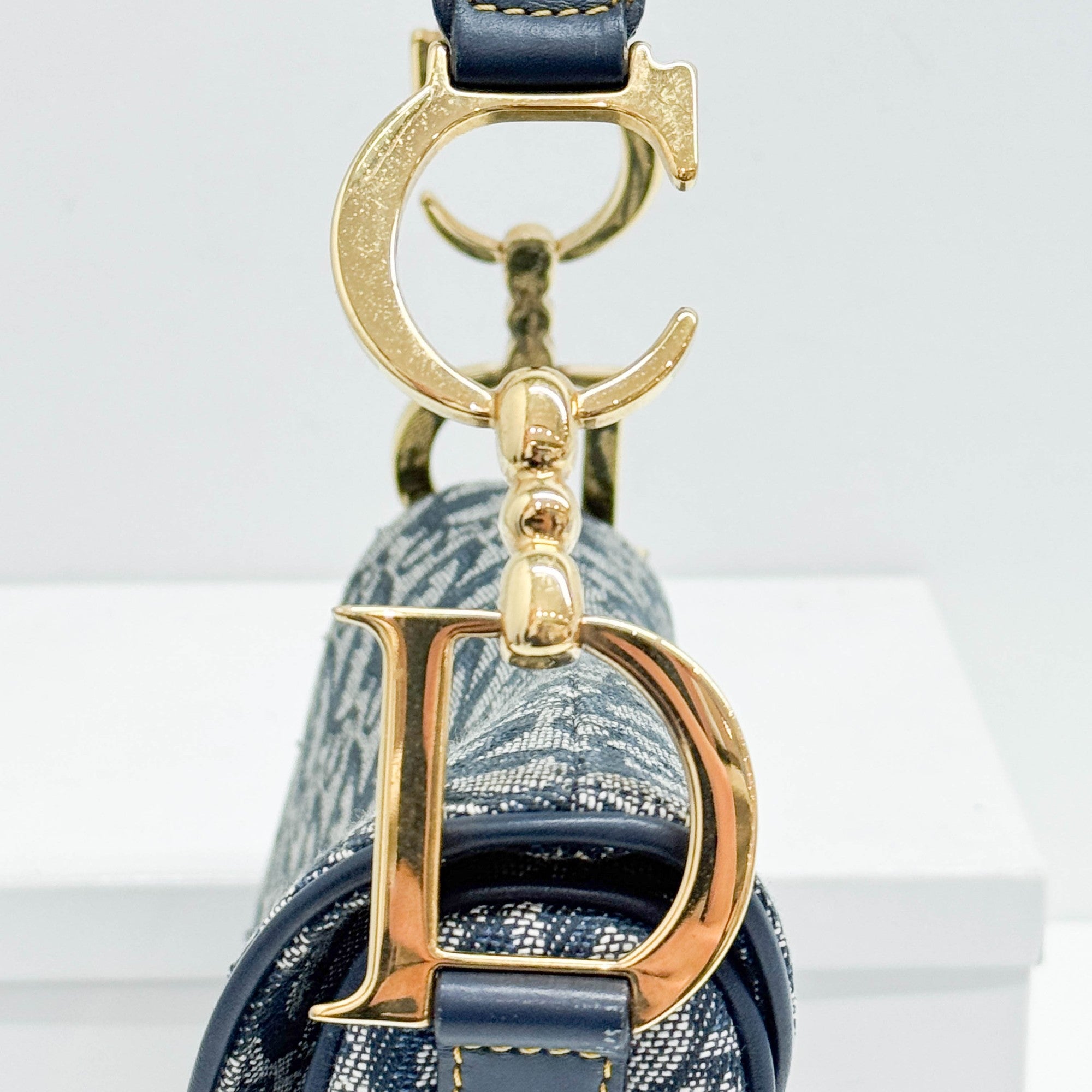 Saddle Blue Trotter Canvas Shoulder Bag