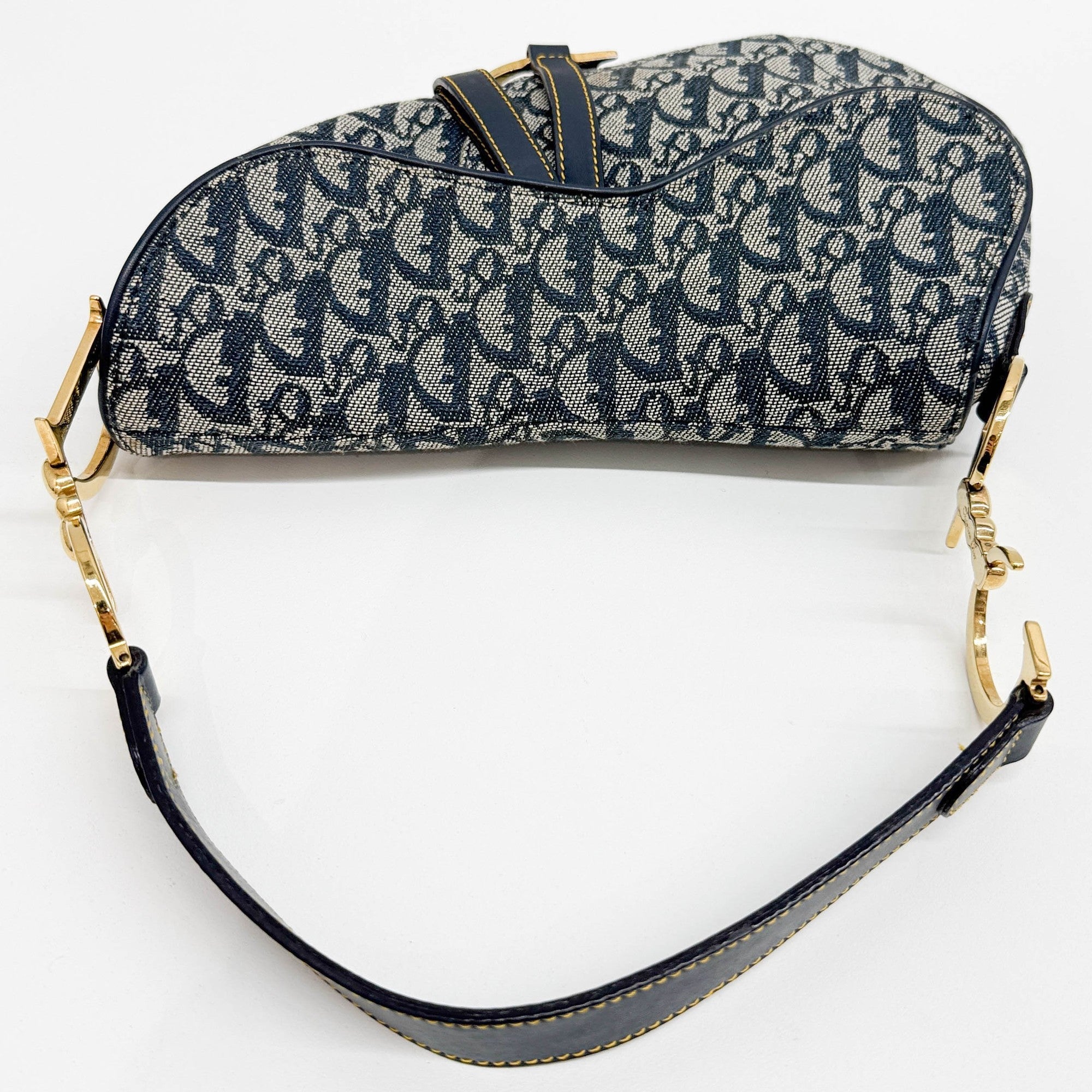 Saddle Blue Trotter Canvas Shoulder Bag