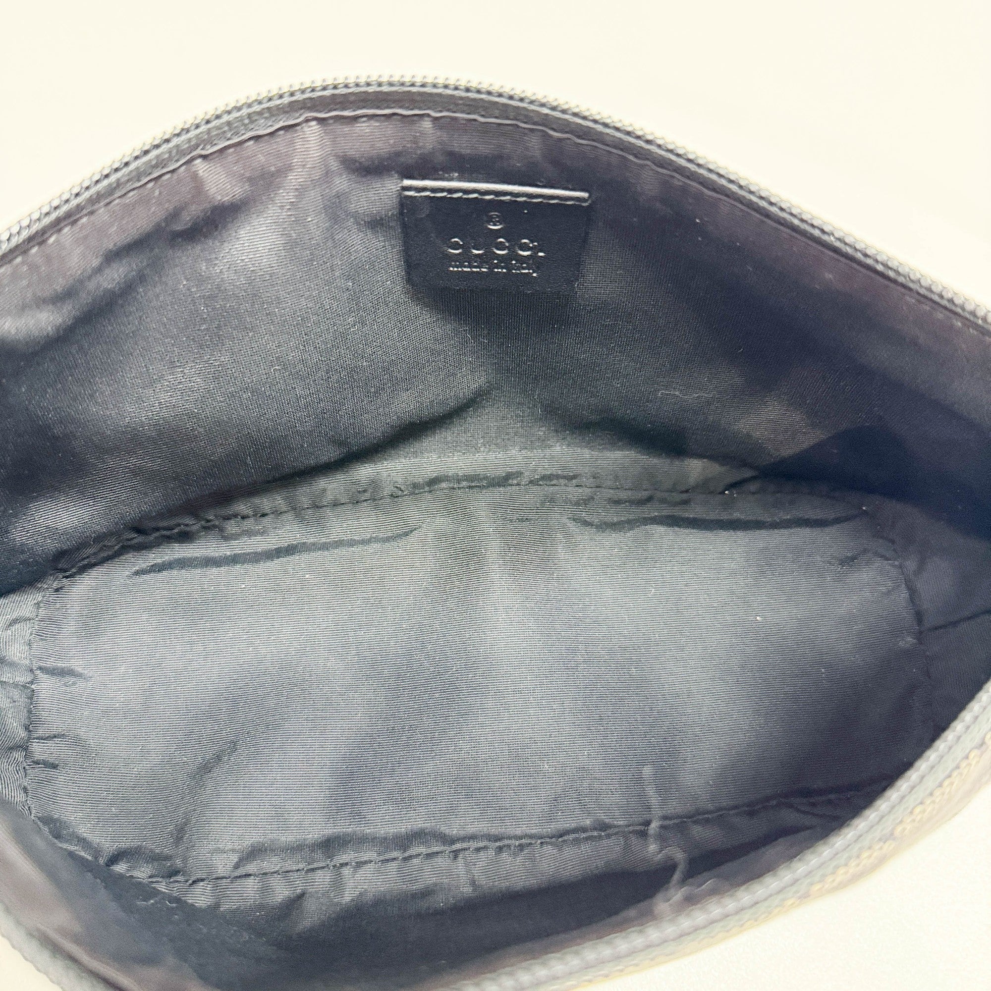 Boat Black GG Denim Pouch Bag