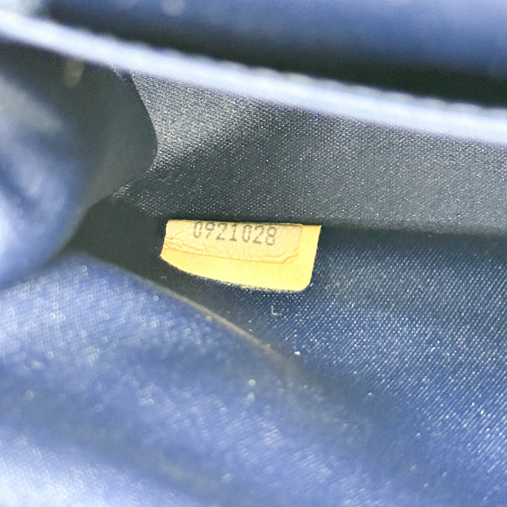 Mini Classic Flap 1986 Gold Hardware Blue Satin Shoulder Bag