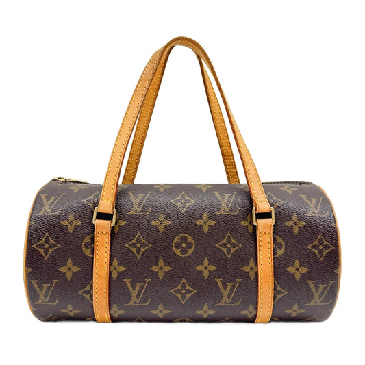 Papillon 26 Brown Monogram Coated Canvas Shoulder Bag