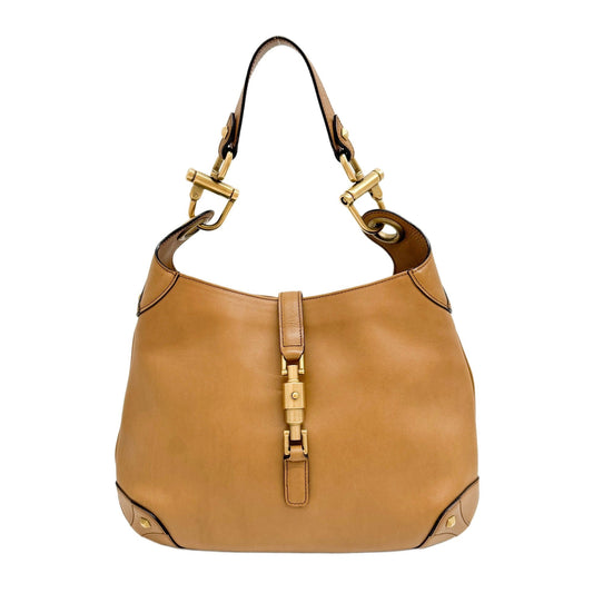 Jackie 1961 Brown Leather Shoulder Bag