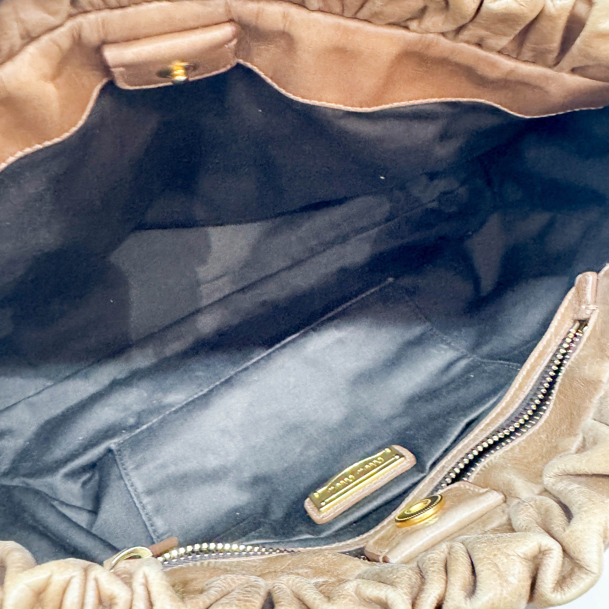 Vitello Brown Leather Two Way Bag