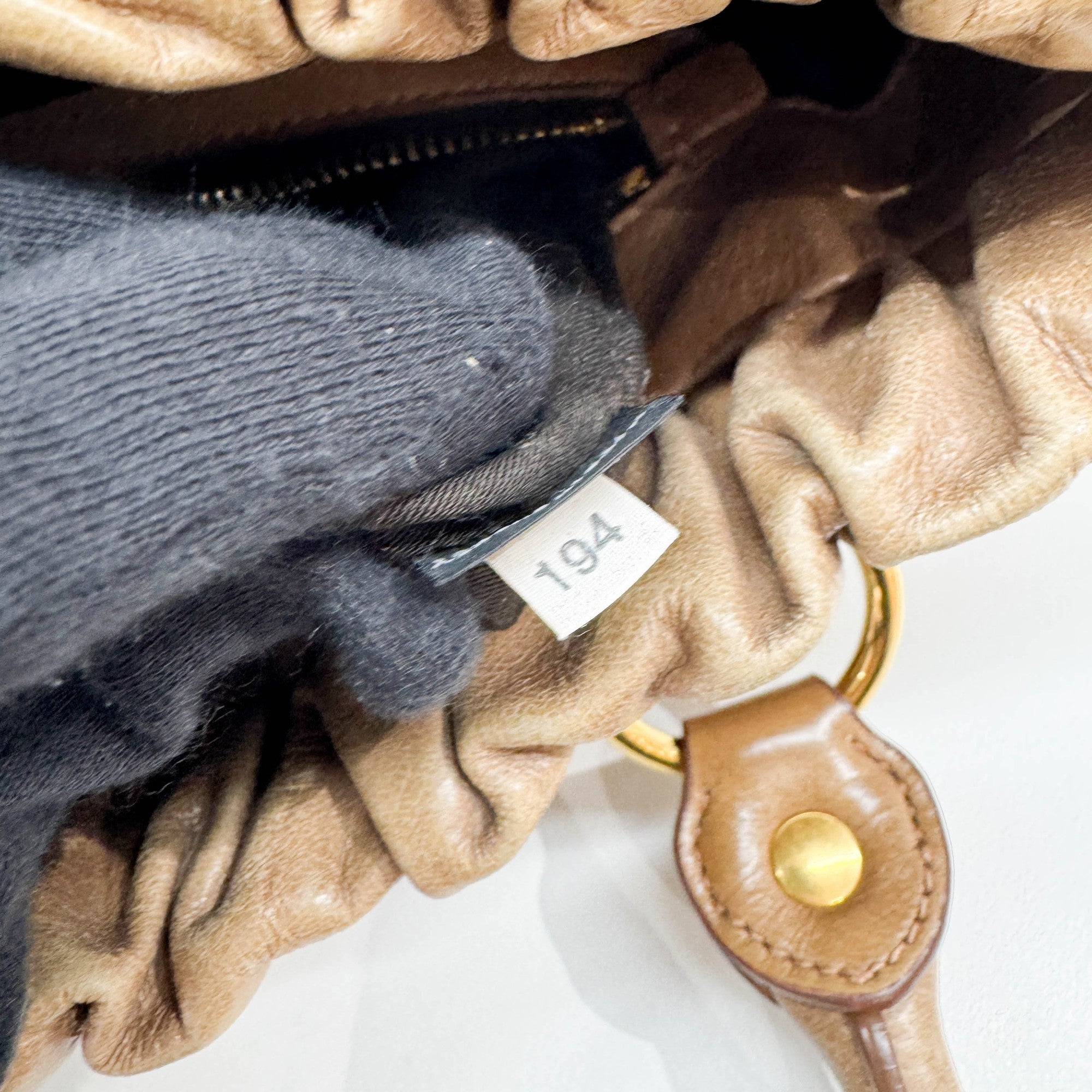 Vitello Brown Leather Two Way Bag