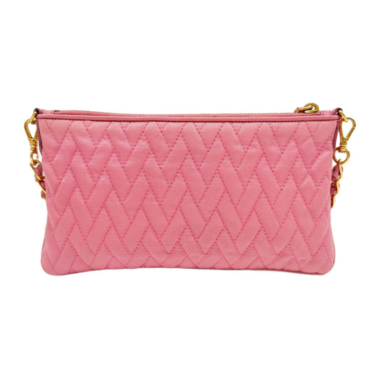 Prada Pink Chain Quilted Shoulder Bag