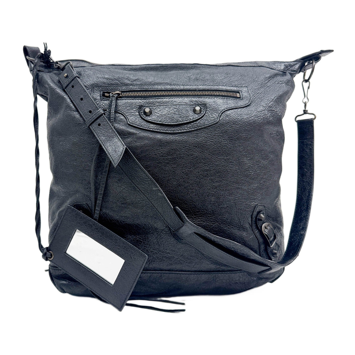 The Day Black Leather Shoulder Bag
