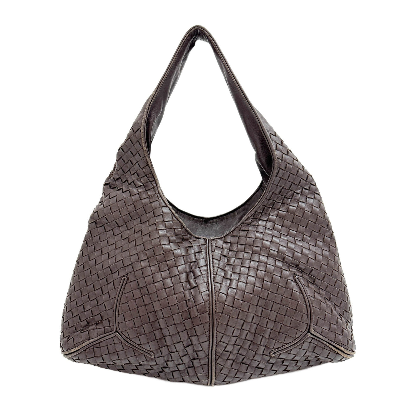 Hop Brown Leather Shoulder Bag