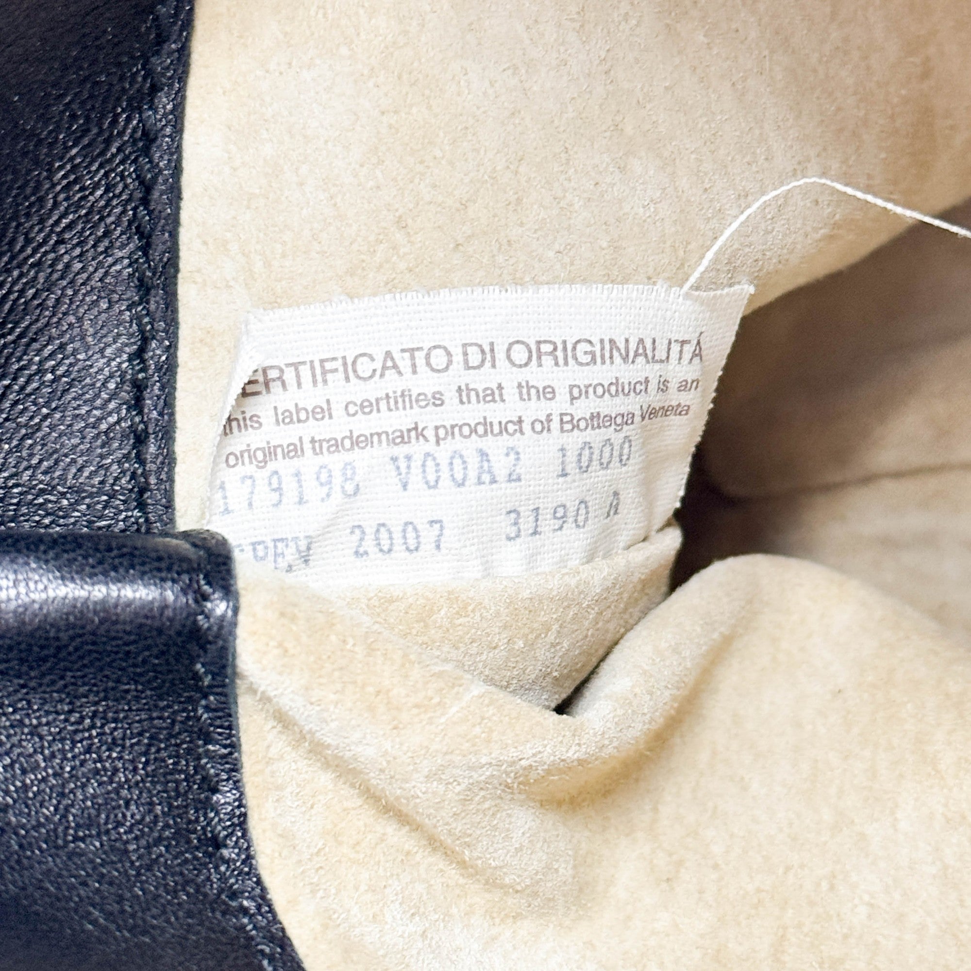 Black Intrecciato Leather Shoulder Bag