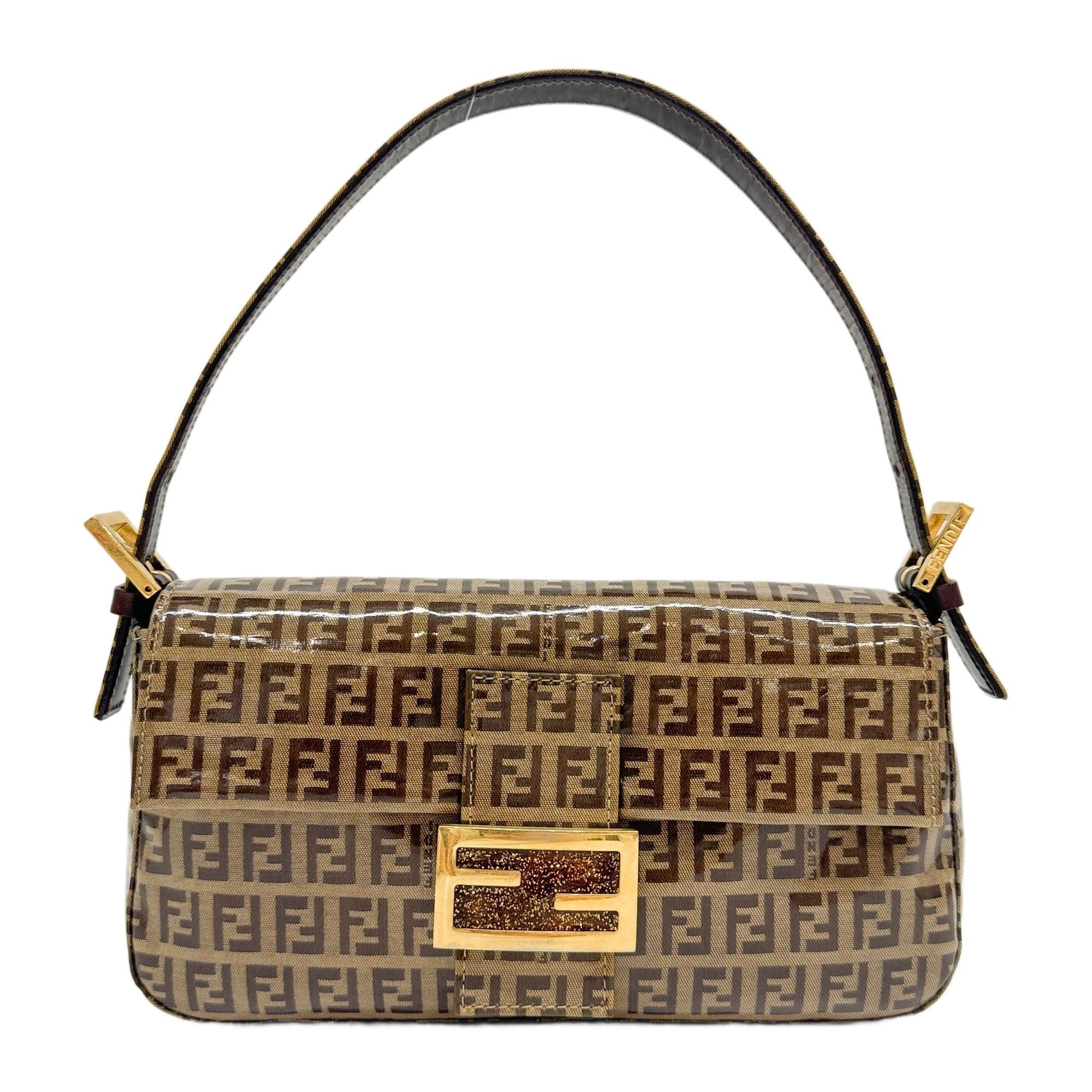 Baguette Brown Zucchino Canvas Shoulder Bag