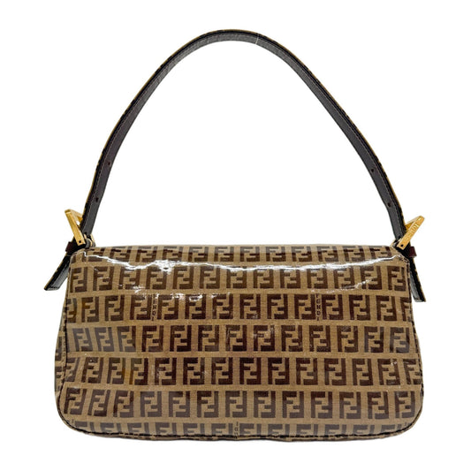 Baguette Brown Zucchino Canvas Shoulder Bag