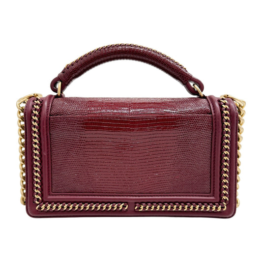 Boy 2018-2019 Maroon Lizard Shoulder/Handbag