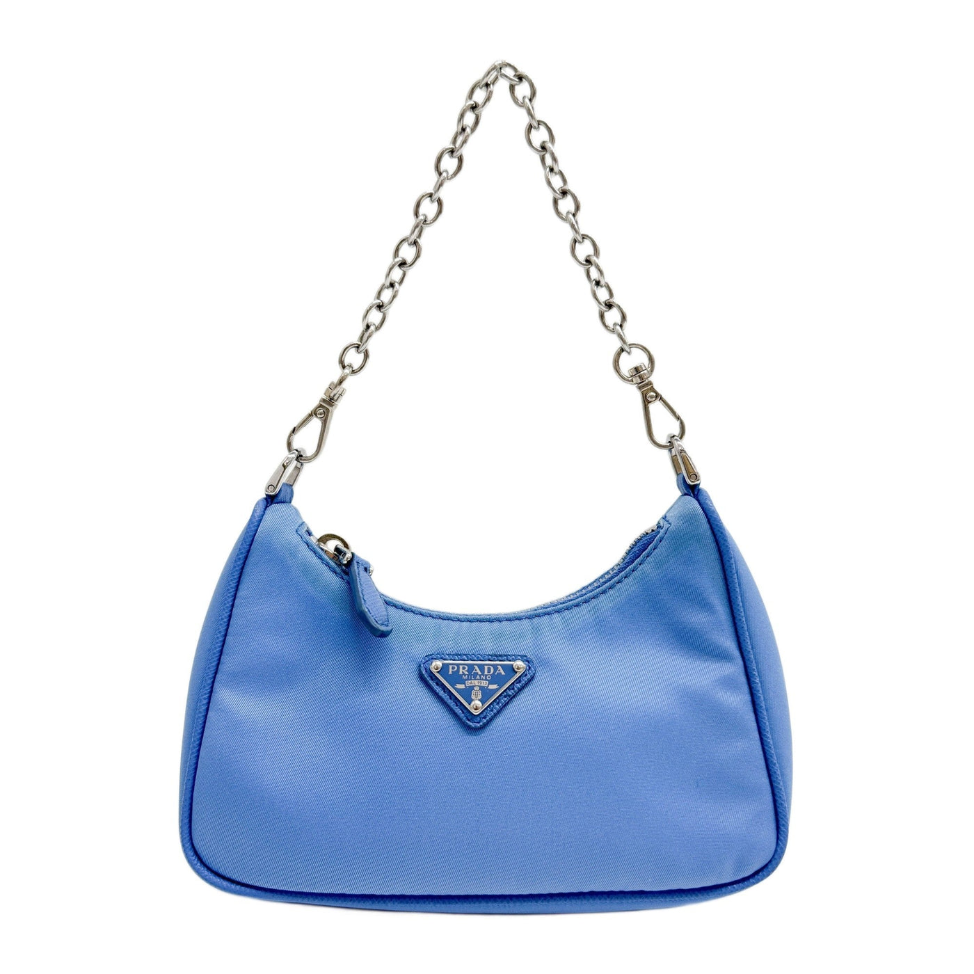 Mini Re-Edition 2005 Re-Nylon Blue Nylon Hand Bag