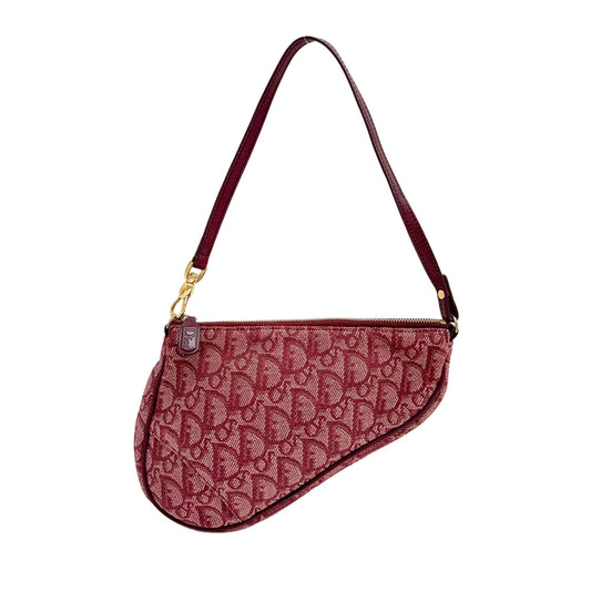 Saddle Vintage Classic Red Trotter Canvas Shoulder Bag
