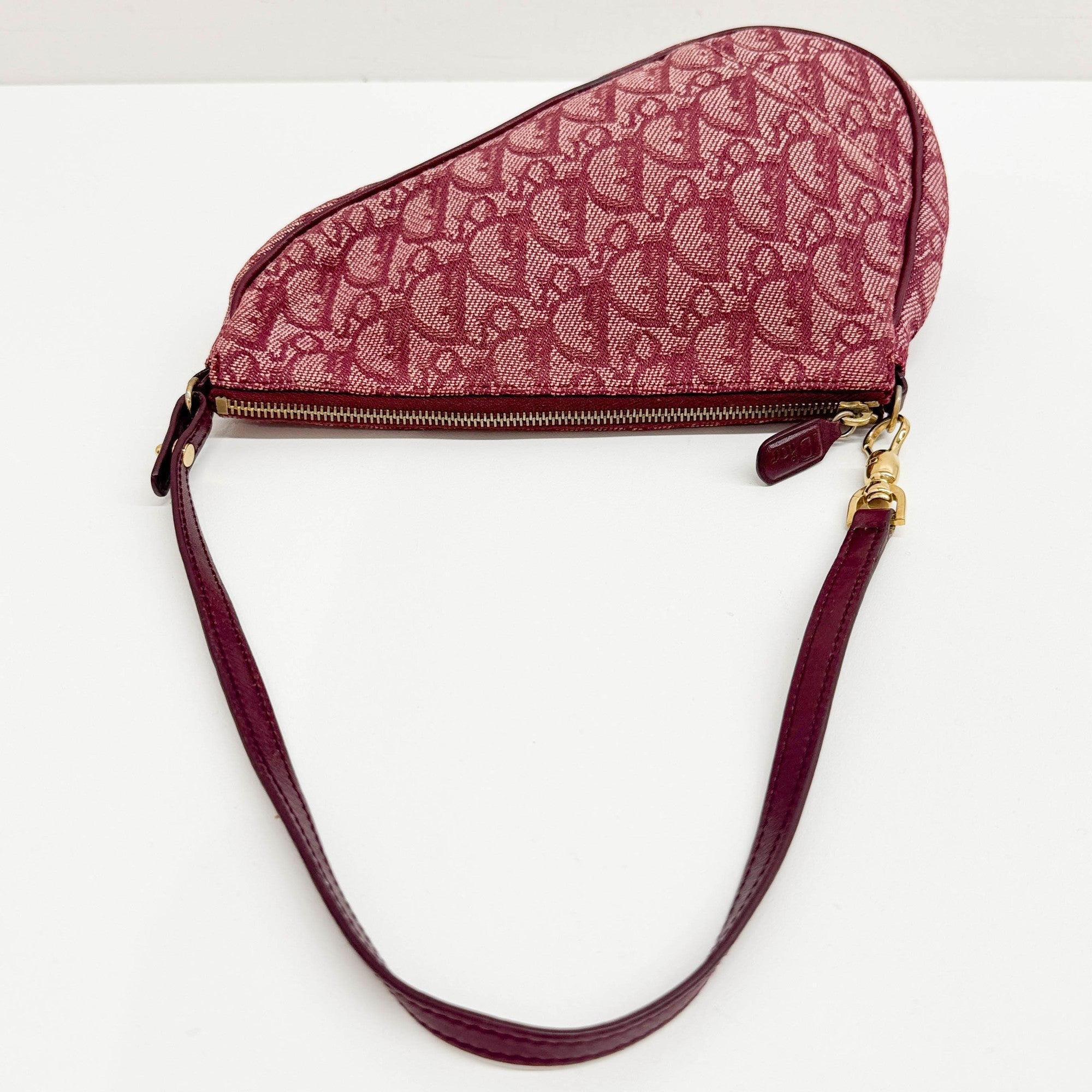 Saddle Vintage Classic Red Trotter Canvas Shoulder Bag