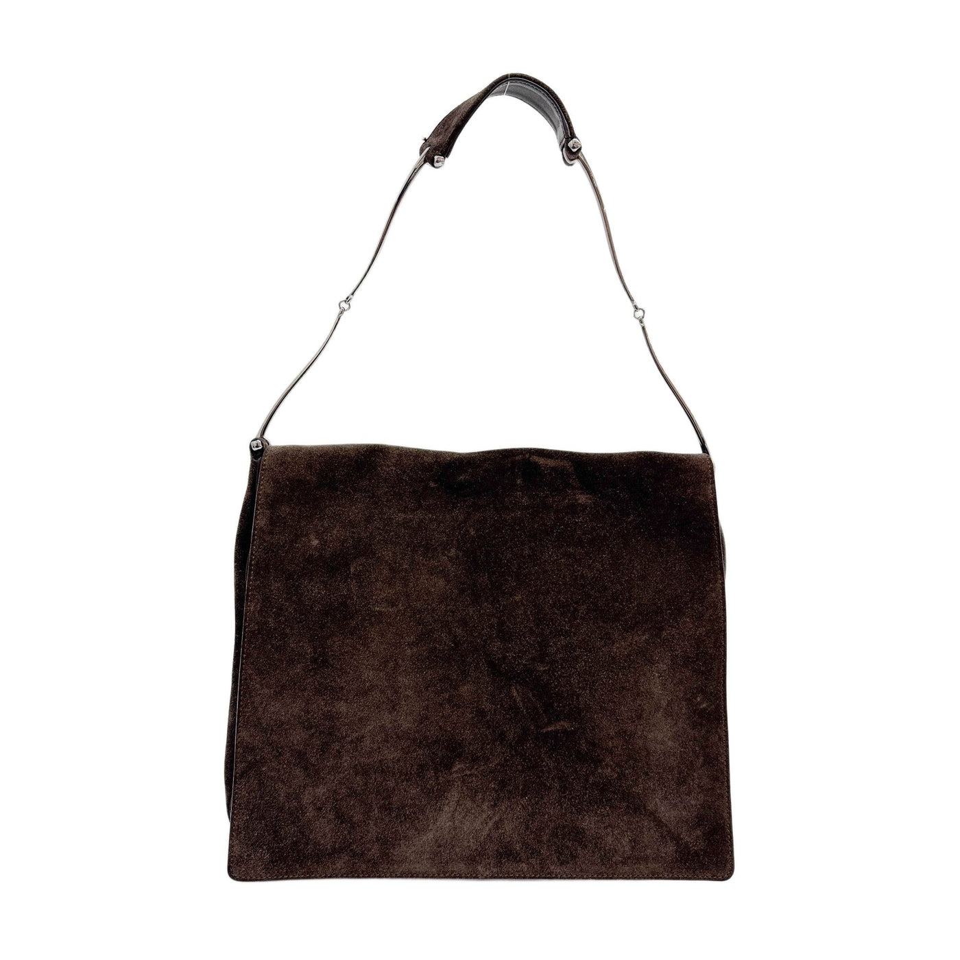Brown Suede Shoulder Bag