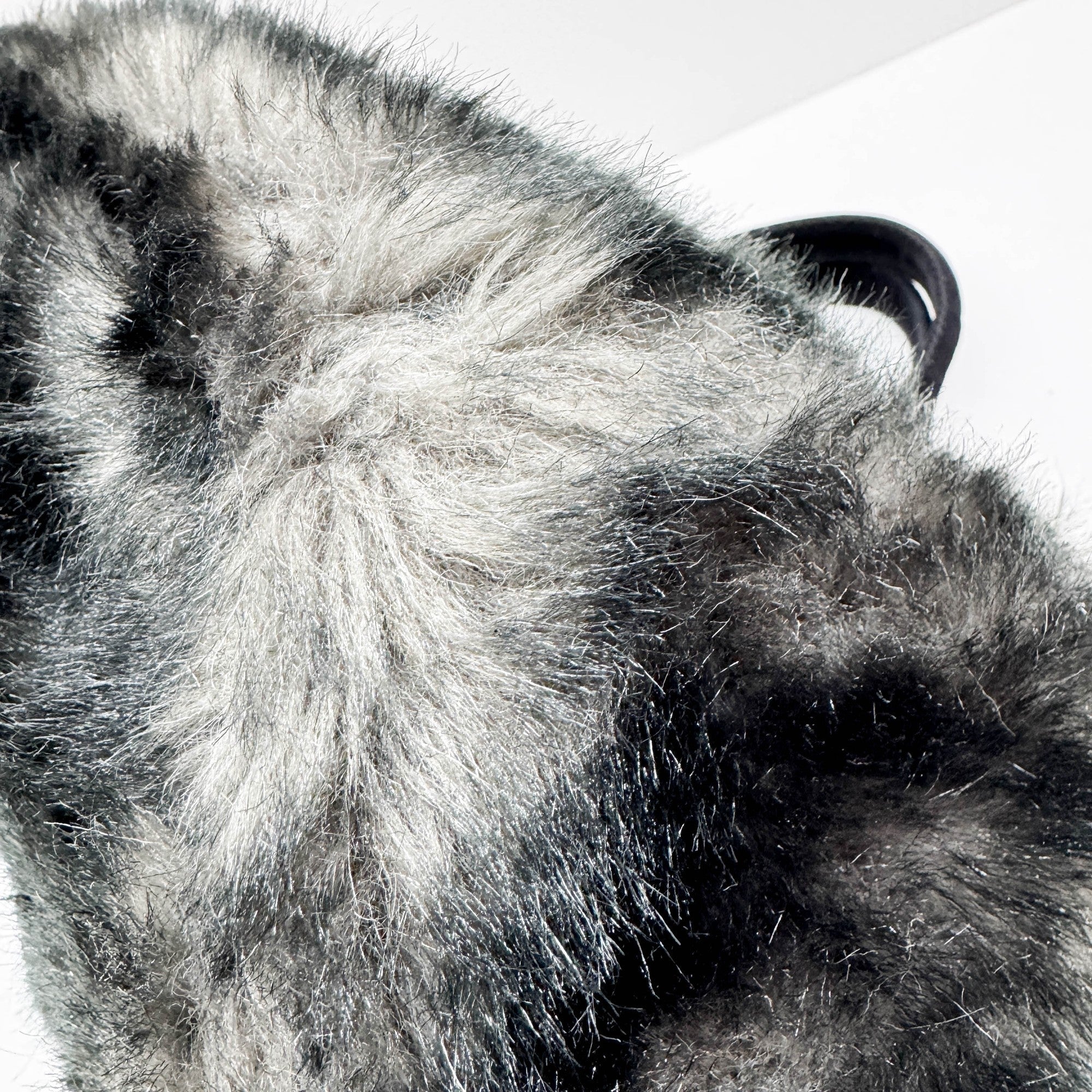 Canapa GM Black and Grey Eco-Fur Tote Bag