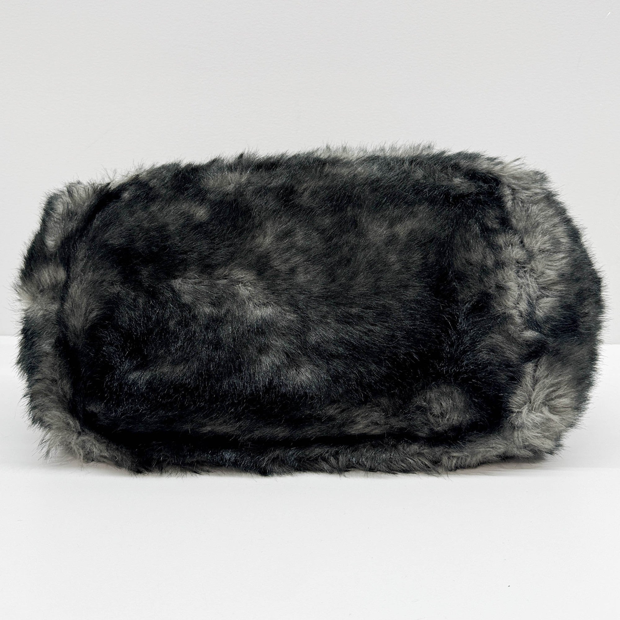 Canapa GM Black and Grey Eco-Fur Tote Bag