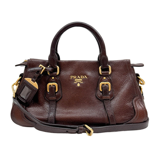 Cervo Antik Brown Leather Two Way Bag