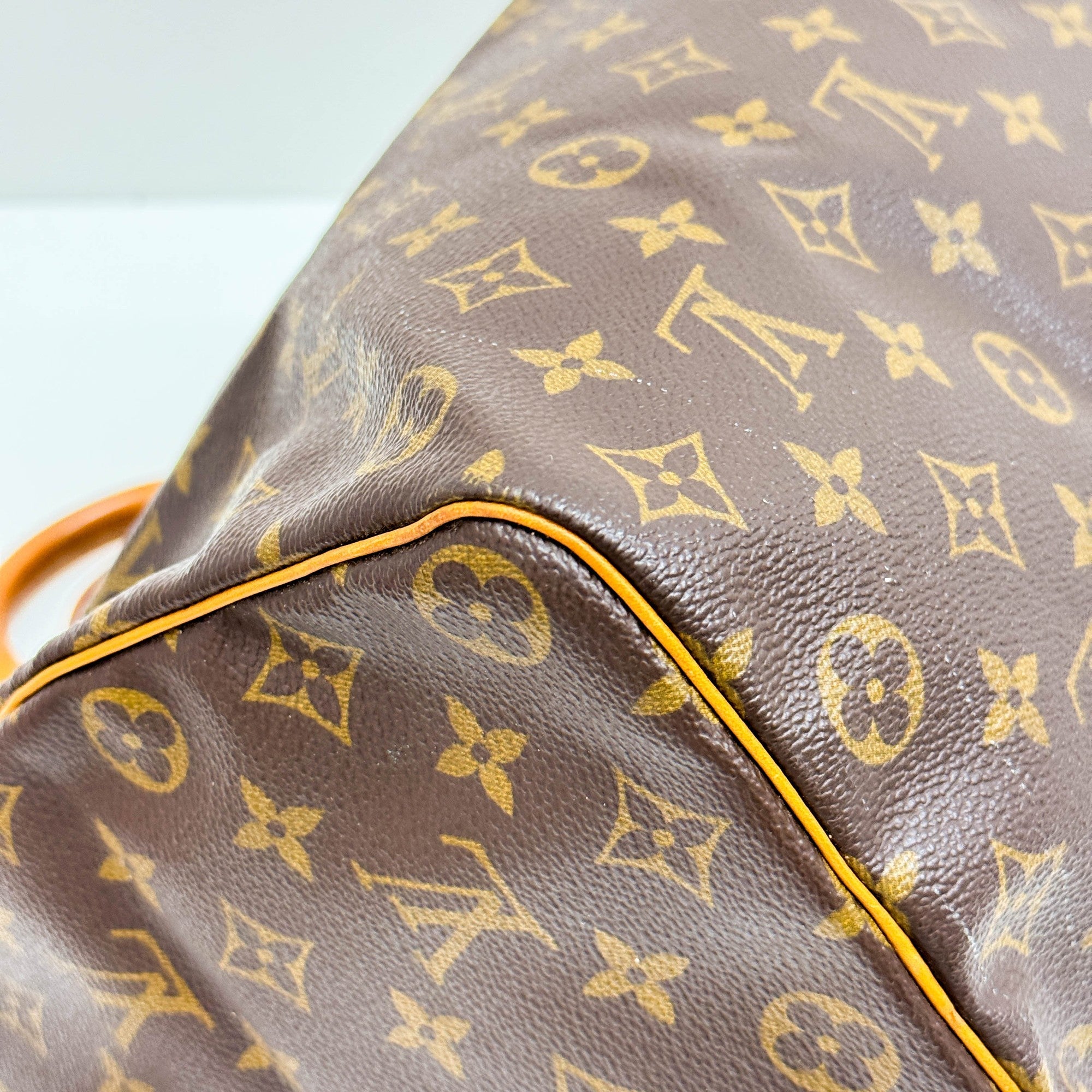 Speedy 35 Brown Monogram Canvas Hand Bag