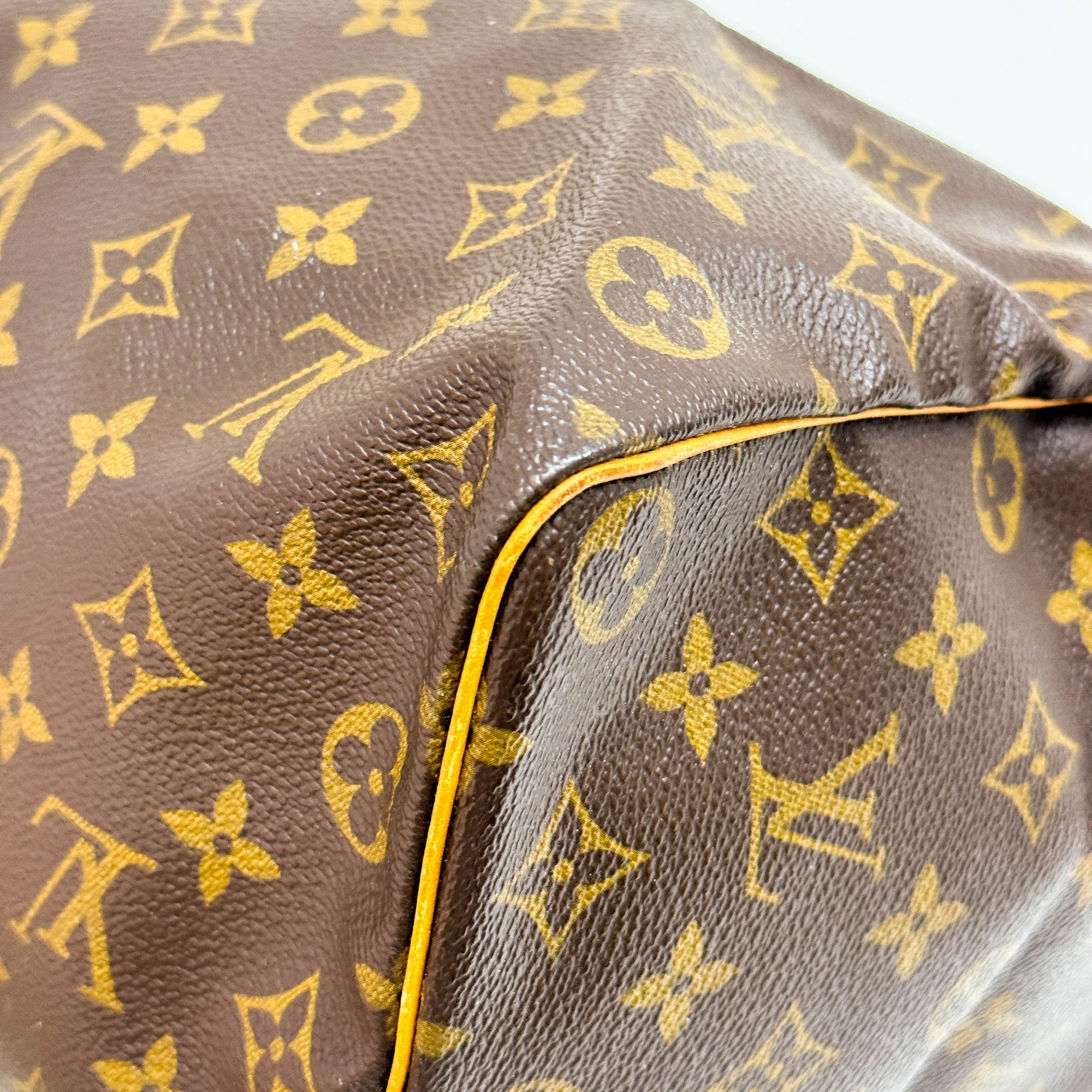 Speedy 35 Brown Monogram Canvas Hand Bag