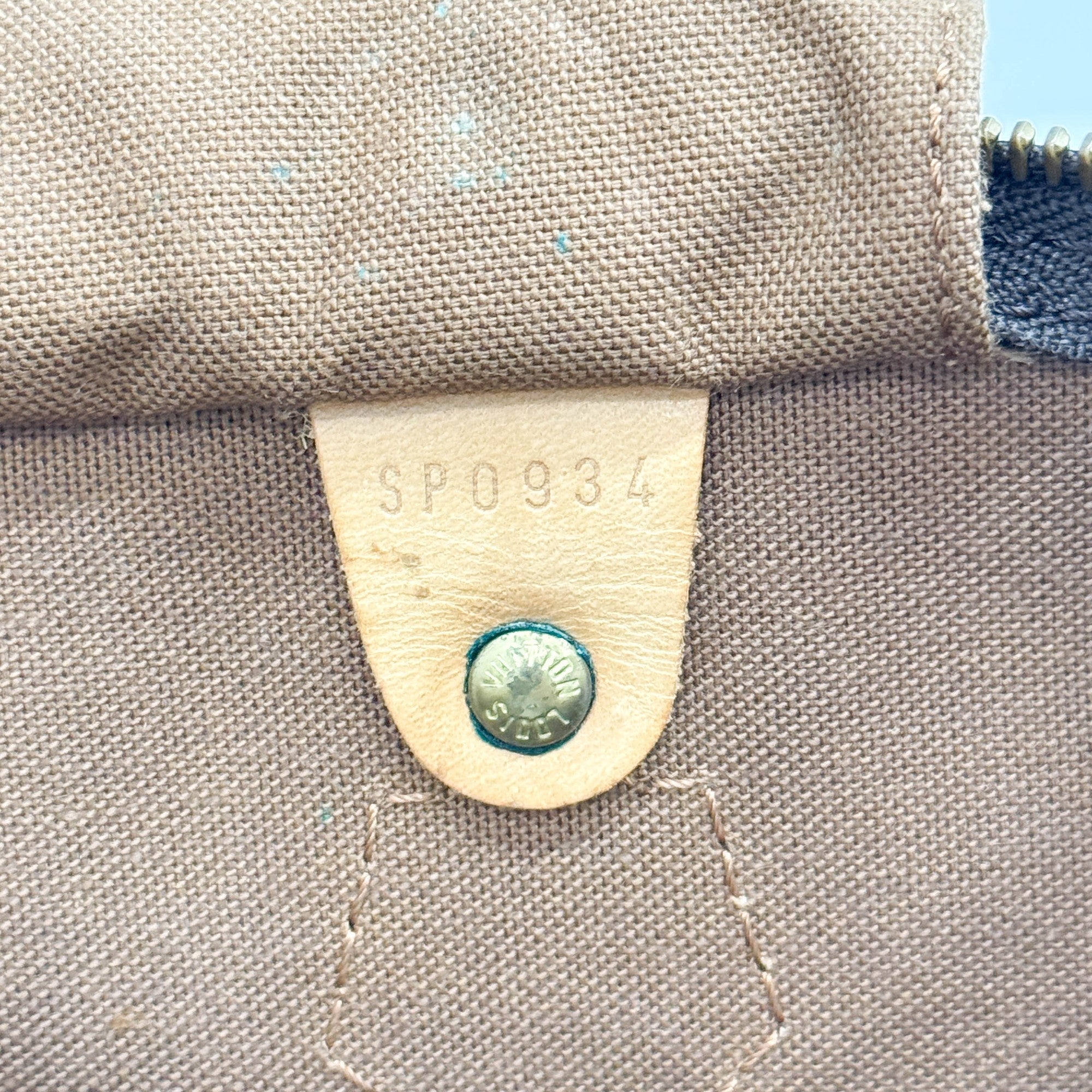 Speedy 35 Brown Monogram Canvas Hand Bag