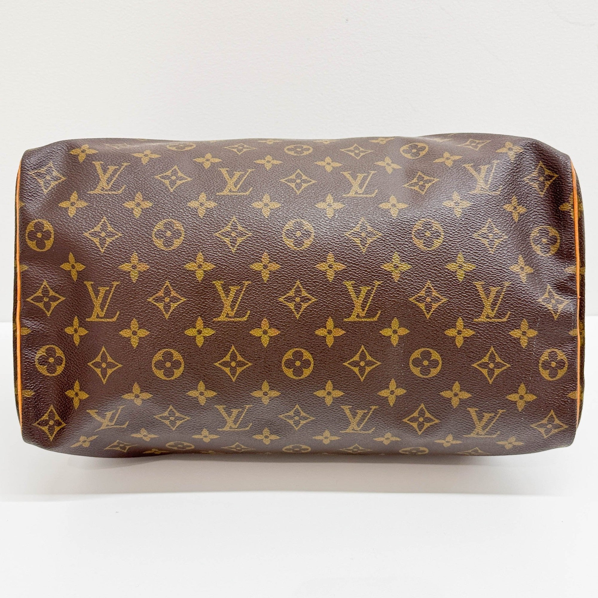 Speedy 35 Brown Monogram Canvas Hand Bag