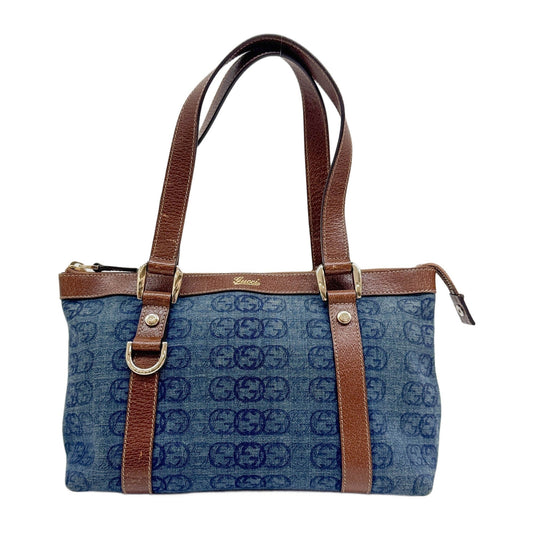 GG Blue Denim Shoulder Bag