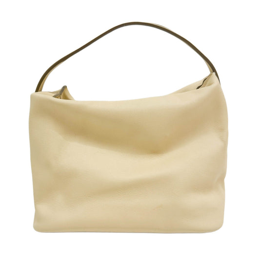 Pastel Yellow Leather Hand Bag
