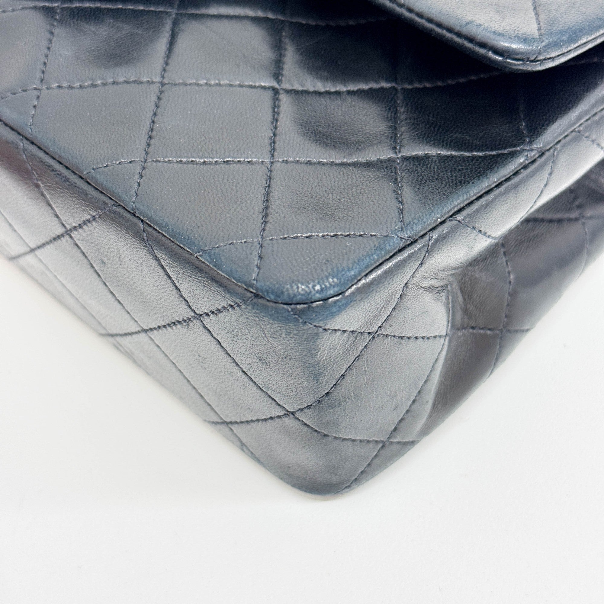 Classic Double Flap 2012 Matelasse Black Leather Shouder Bag