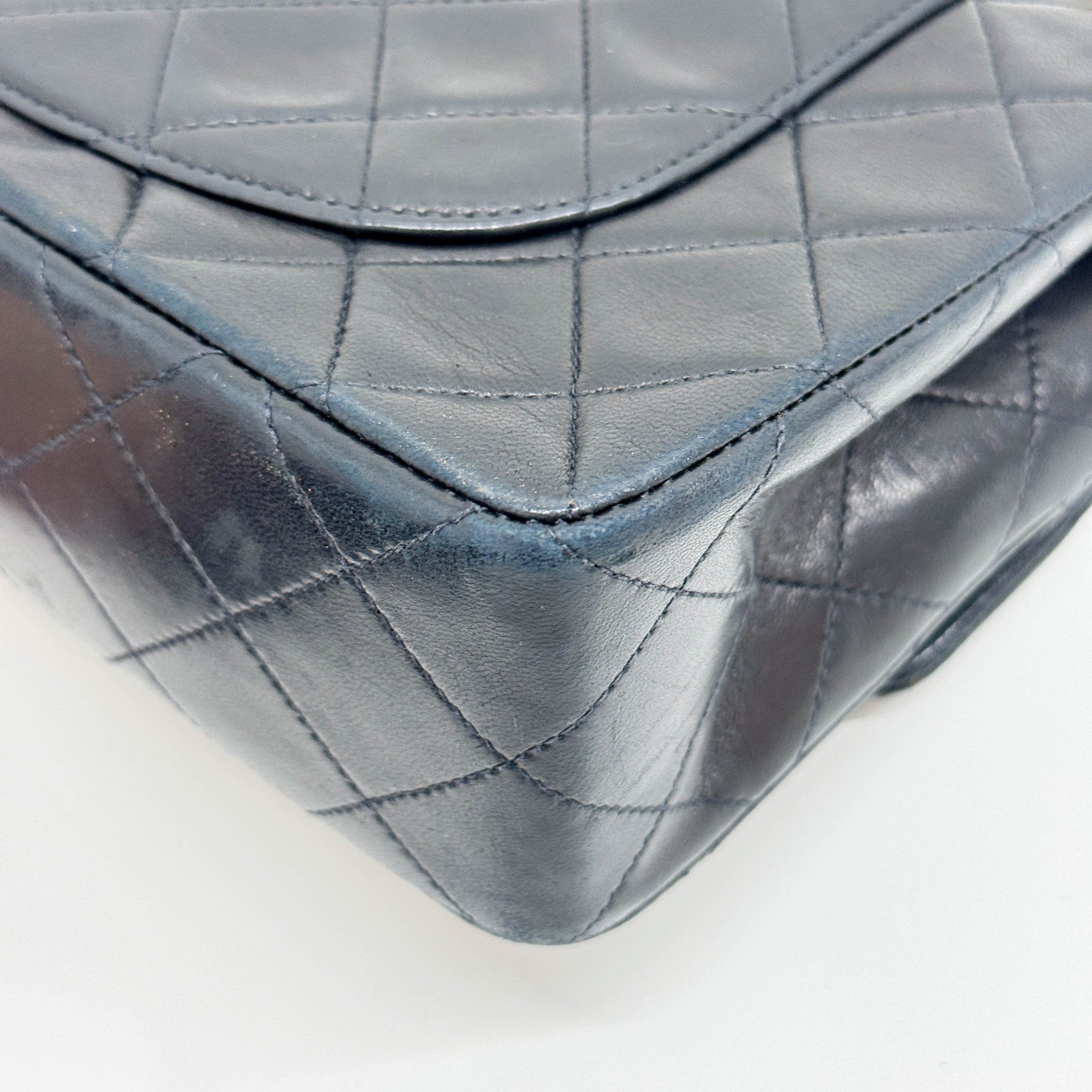 Classic Double Flap 2012 Matelasse Black Leather Shouder Bag