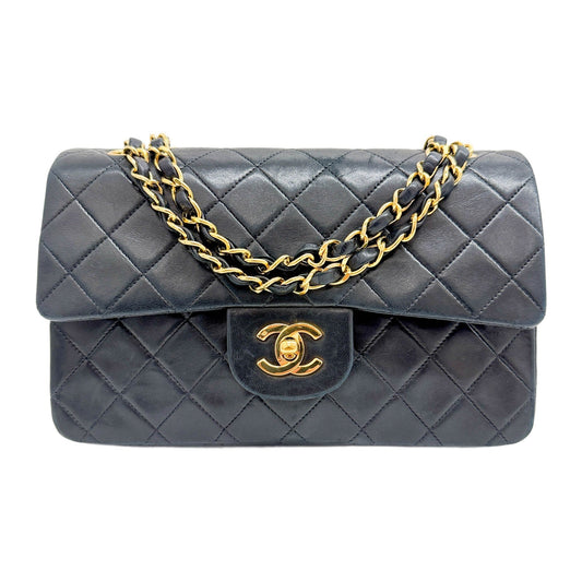 Classic Double Flap 2012 Matelasse Black Leather Shouder Bag