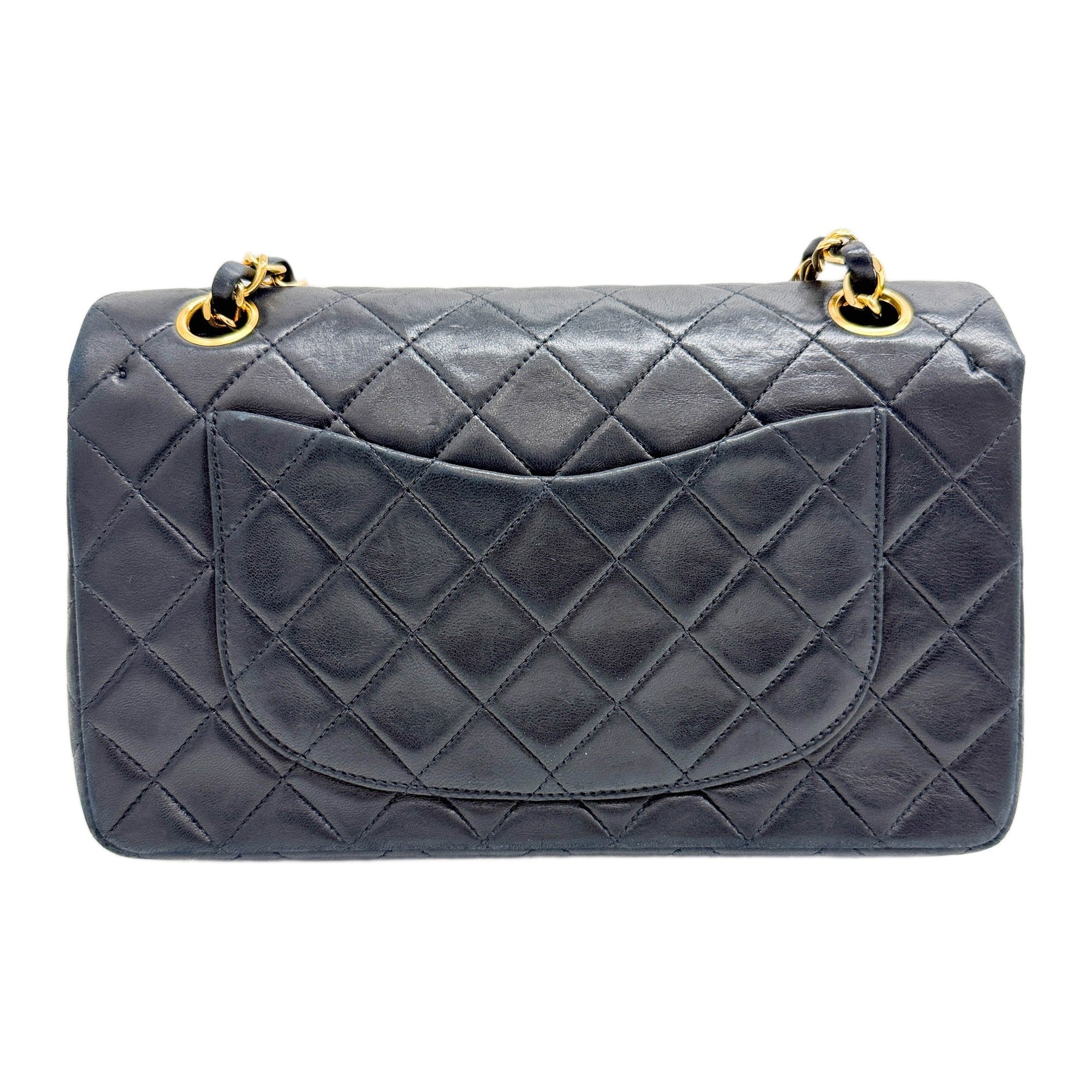 Classic Double Flap 2012 Matelasse Black Leather Shouder Bag