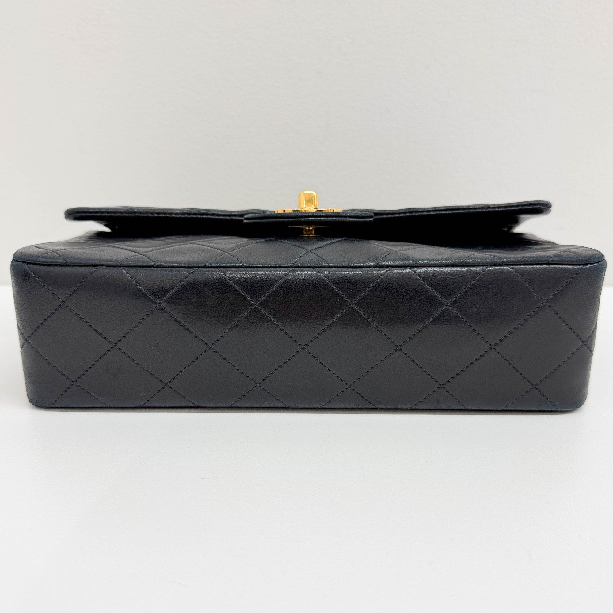 Classic Double Flap 2012 Matelasse Black Leather Shouder Bag