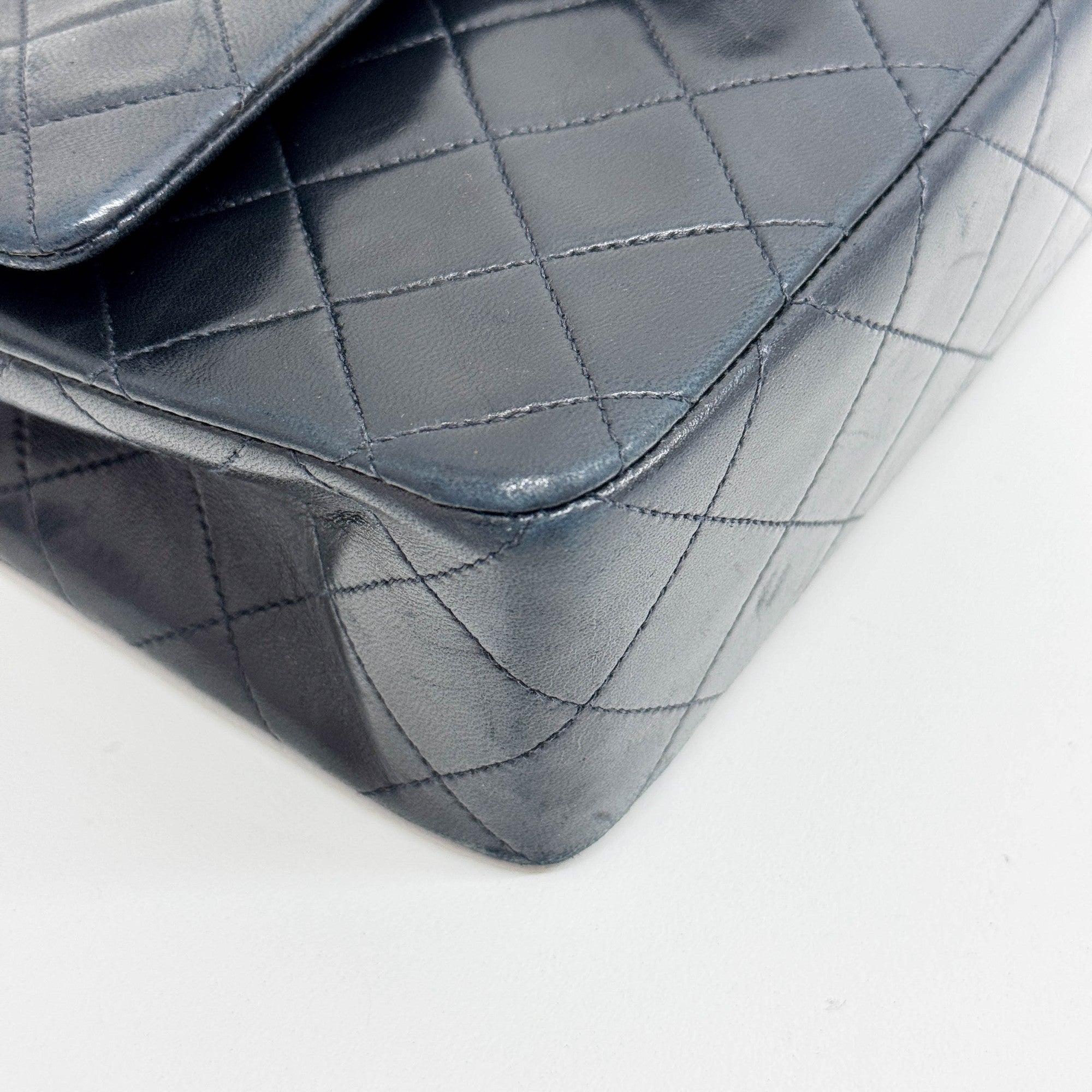 Classic Double Flap 2012 Matelasse Black Leather Shouder Bag