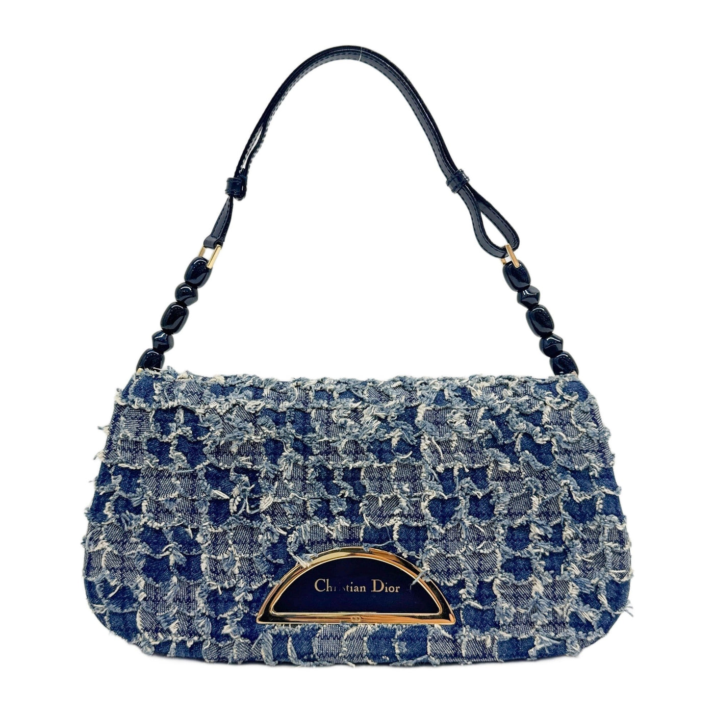 Malice Pearl Blue Denim Shoulder Bag