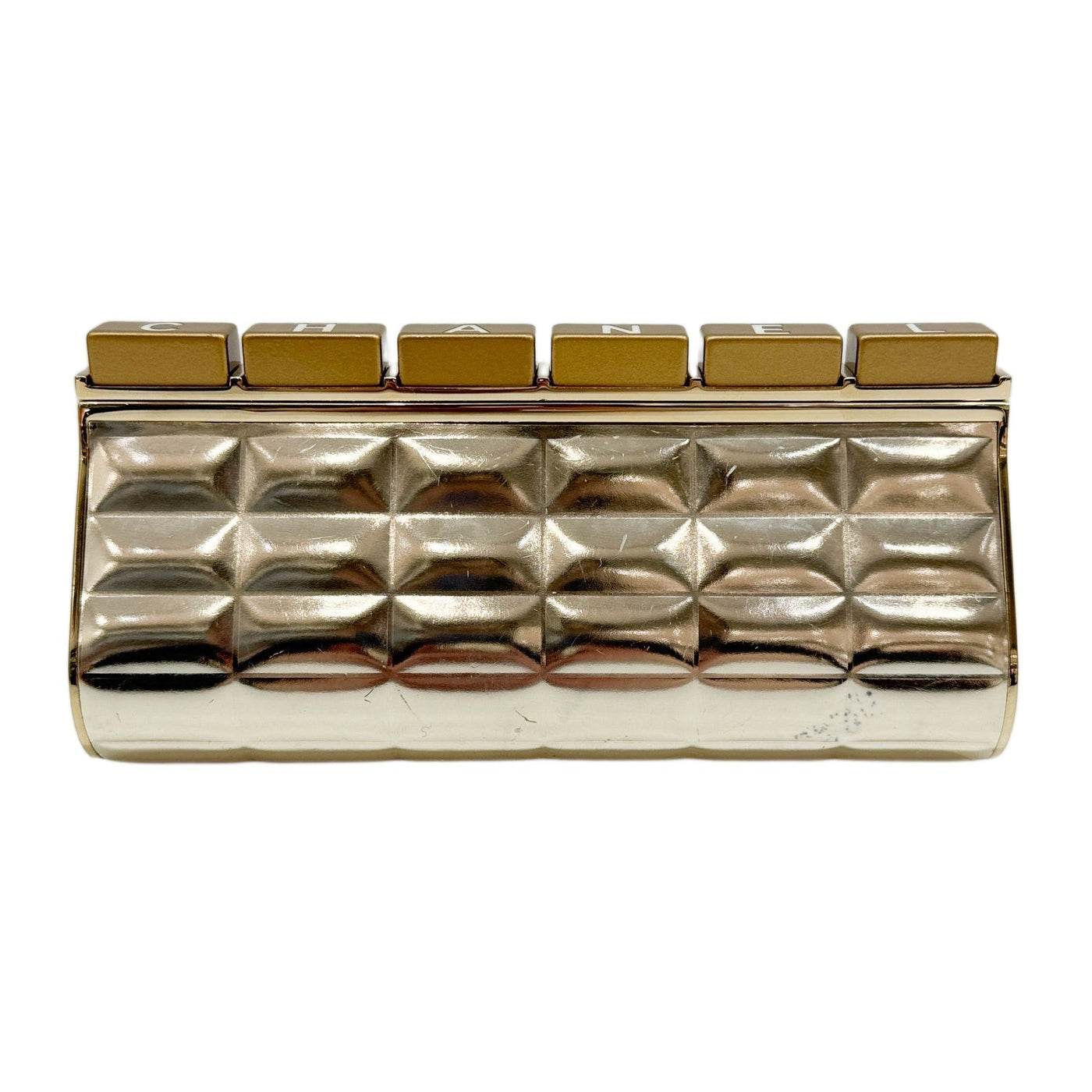 Keyboard 2009-2010 Matelasse Gold Metal Clutch Bag