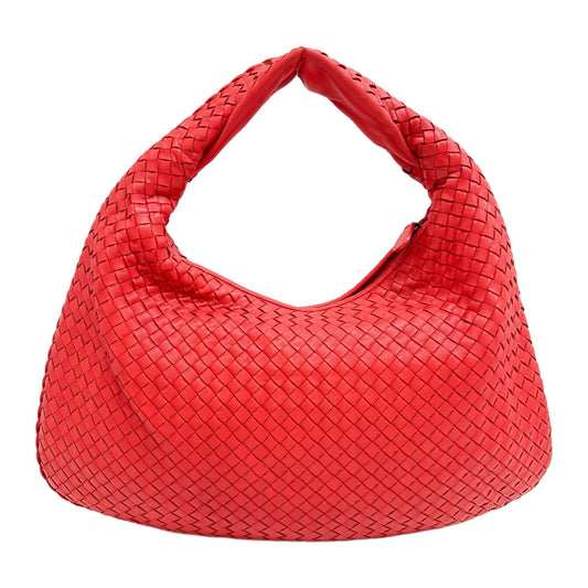 Large Veneta Orange Intrecciato Hobo Bag